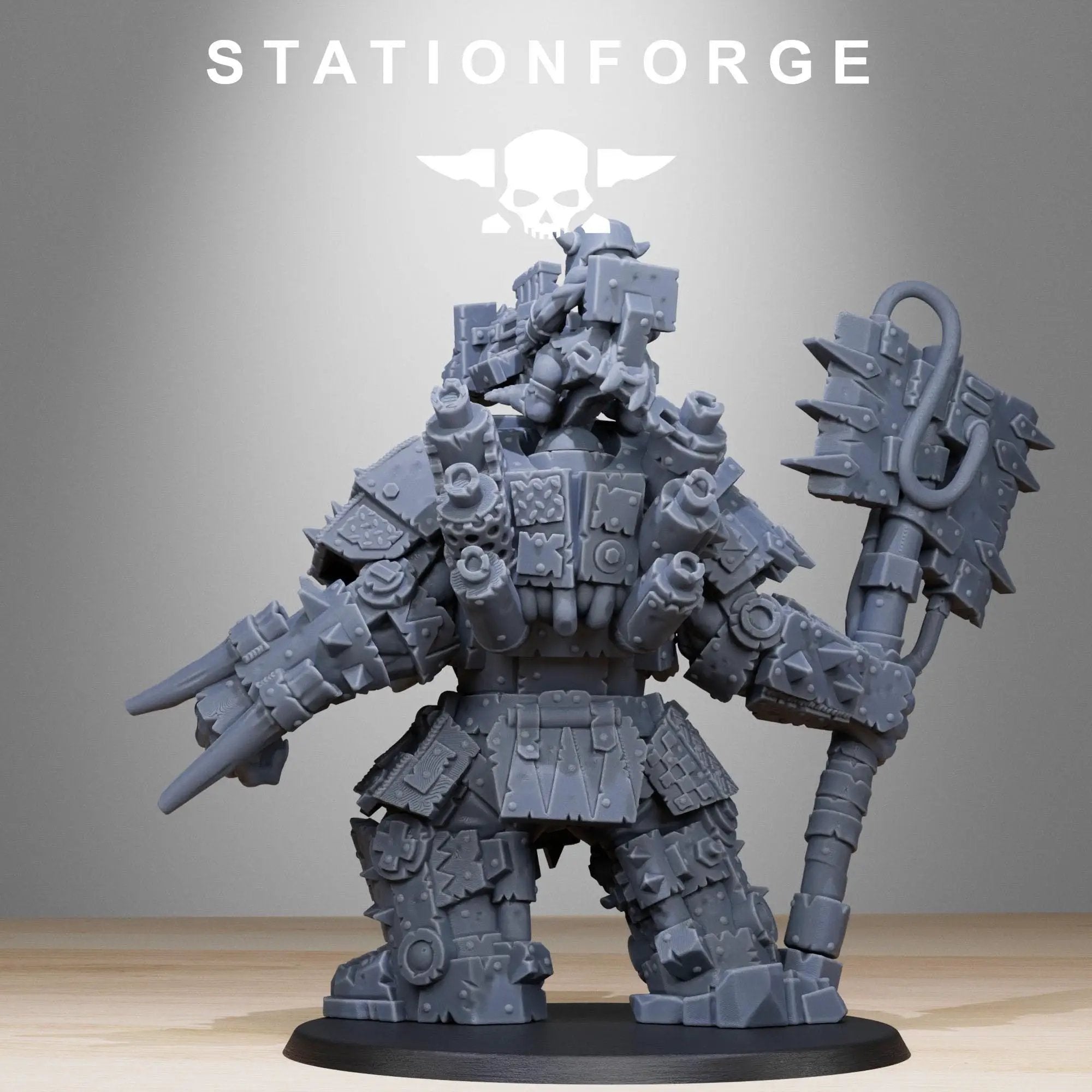 3D Printed Orkaz Commander by StationForge Miniatures by Last Hope Miniatures