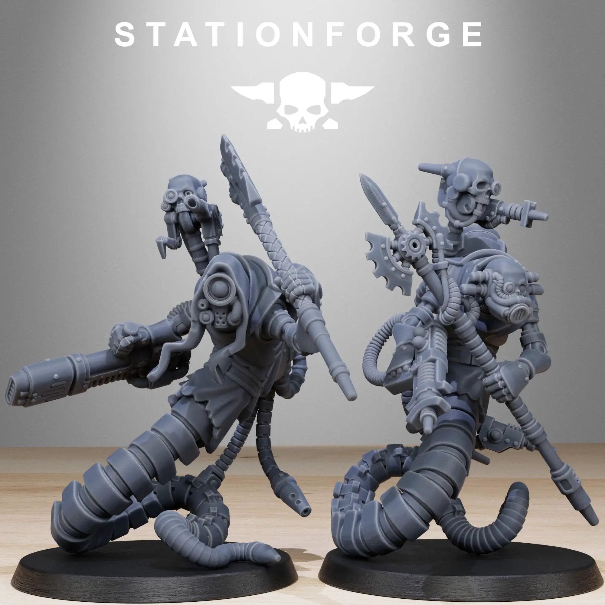 3D Printed Scavenger Serpents by StationForge Miniatures by Last Hope Miniatures