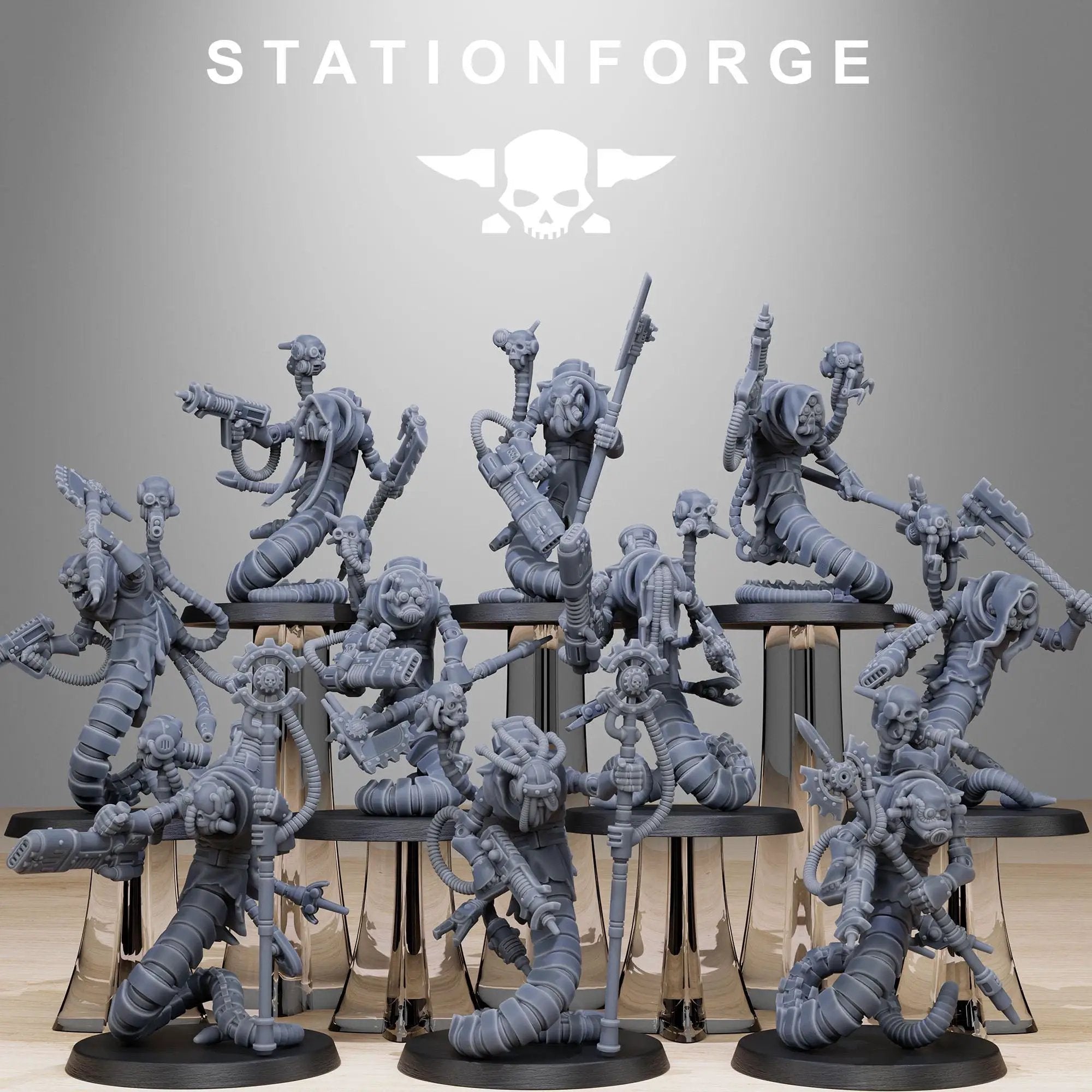 3D Printed Scavenger Serpents by StationForge Miniatures by Last Hope Miniatures
