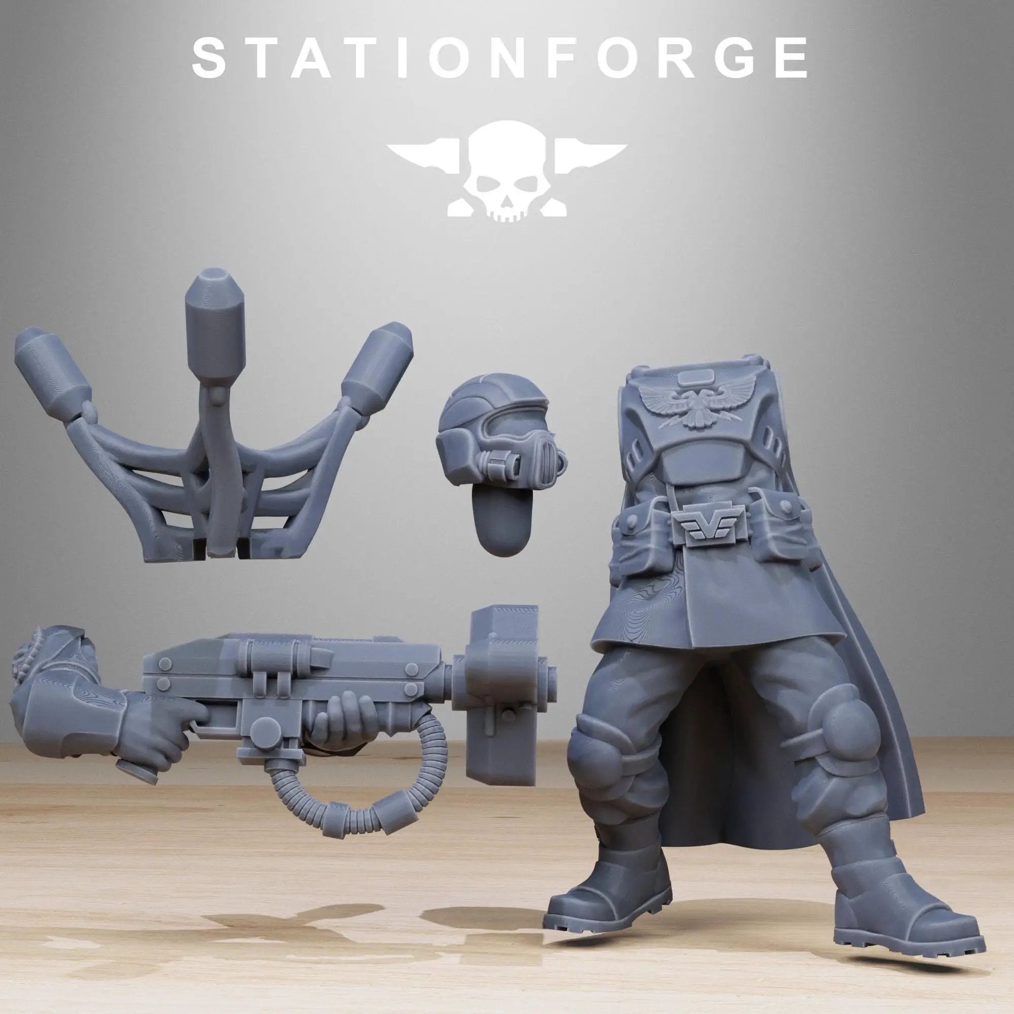 3D Printed Vaskar Xeno Hunters by StationForge Miniatures by Last Hope Miniatures