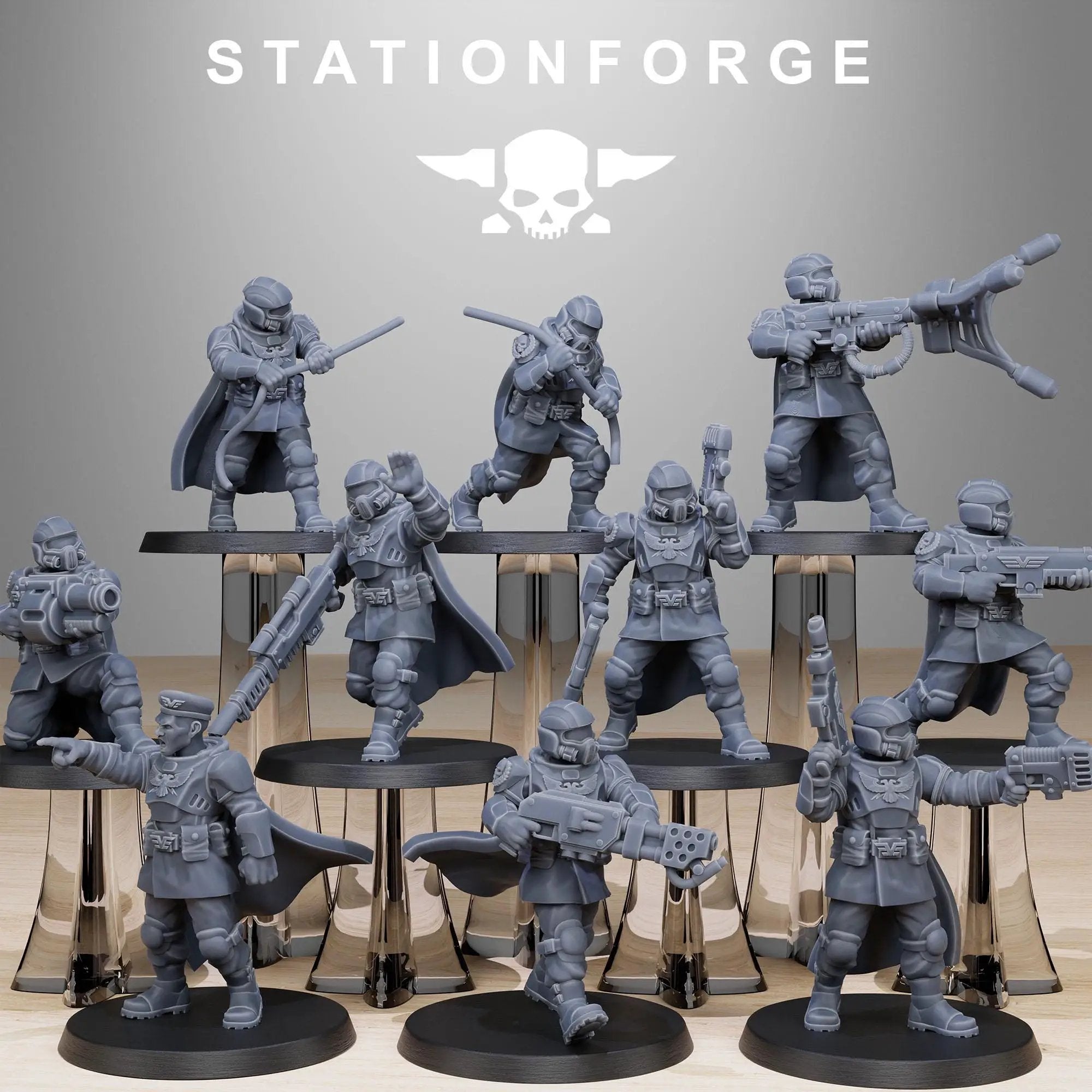 3D Printed Vaskar Xeno Hunters by StationForge Miniatures by Last Hope Miniatures