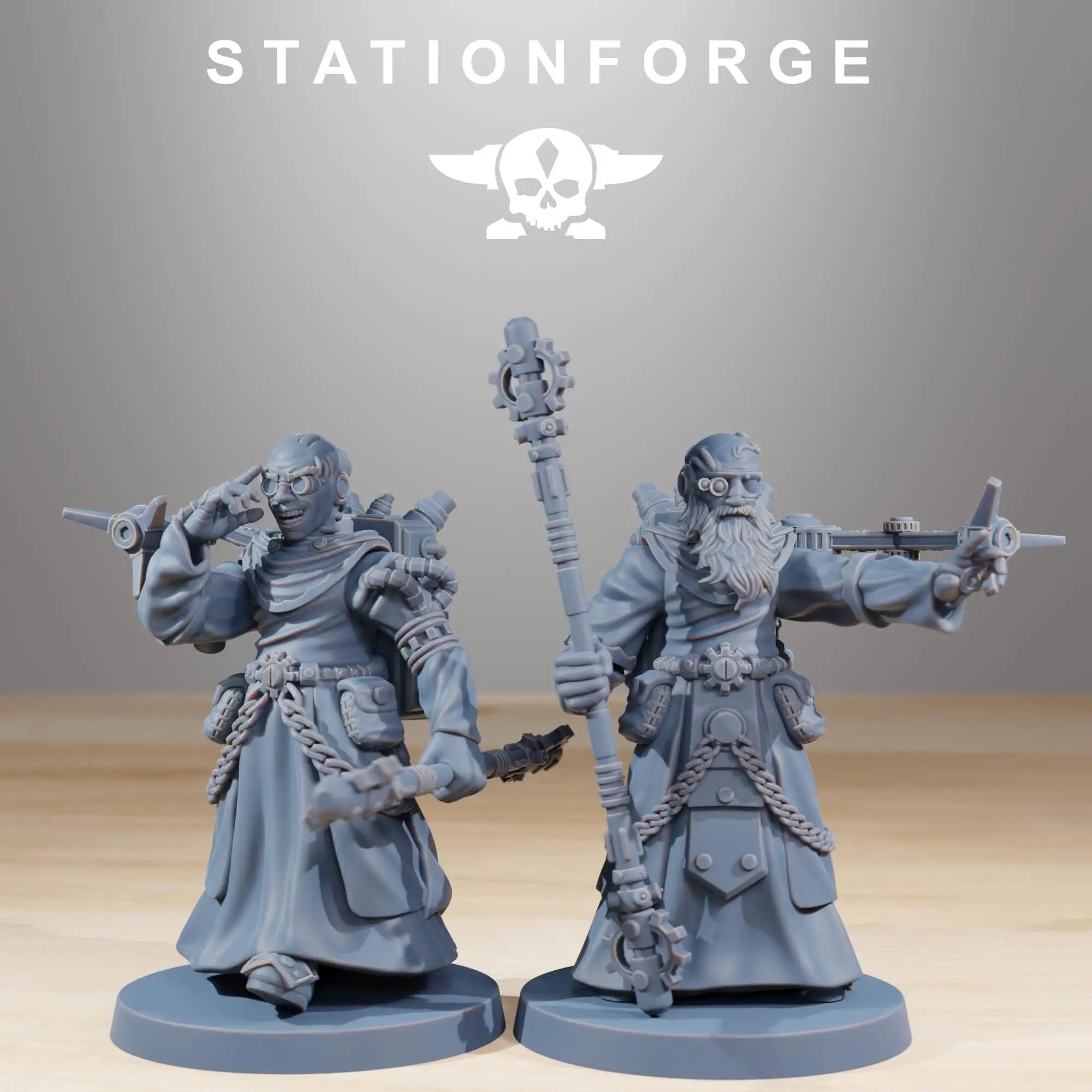 3D Printed Scavenger Preachers by StationForge Miniatures by Last Hope Miniatures