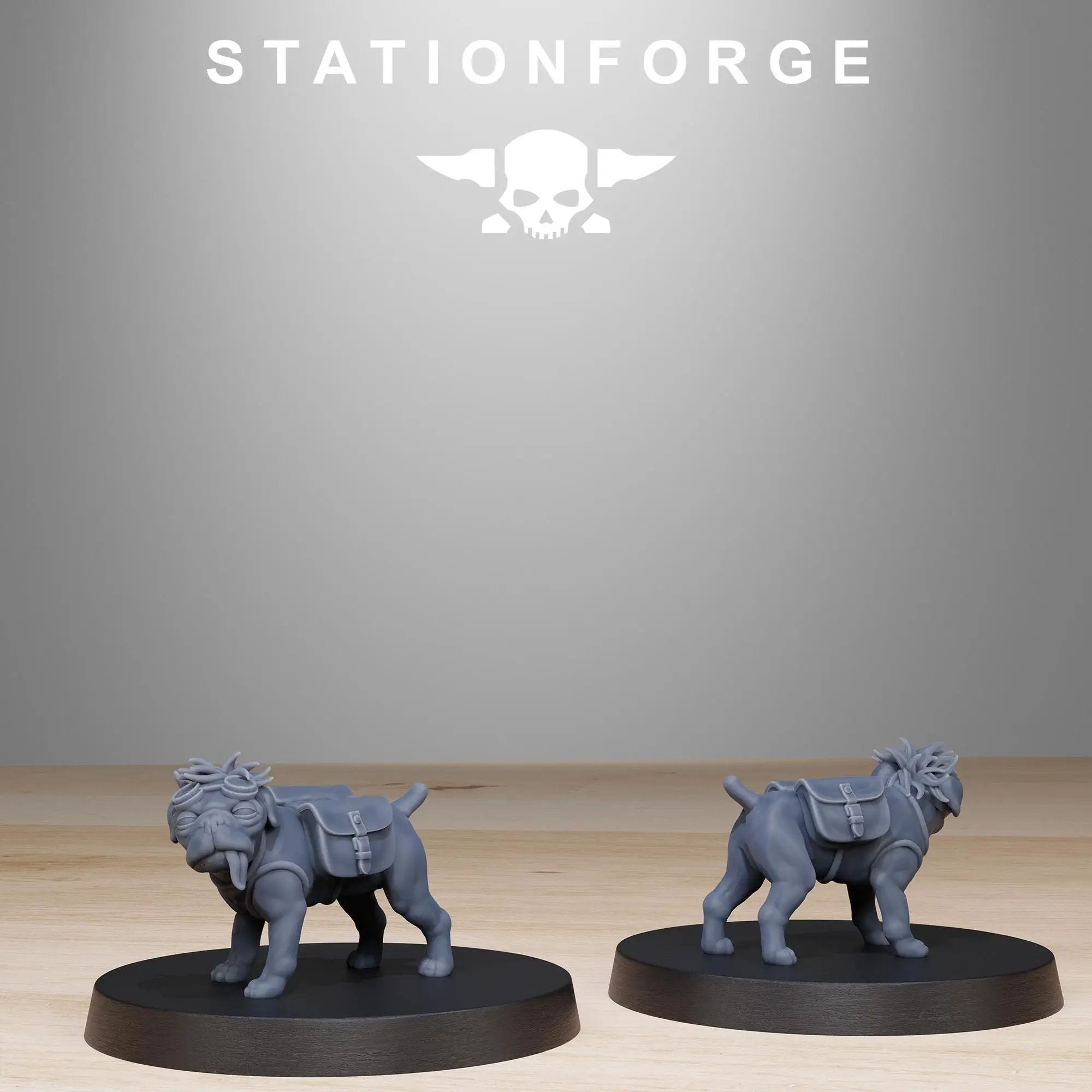 3D Printed GrimGuard Skulldart Trappers by StationForge Miniatures by Last Hope Miniatures
