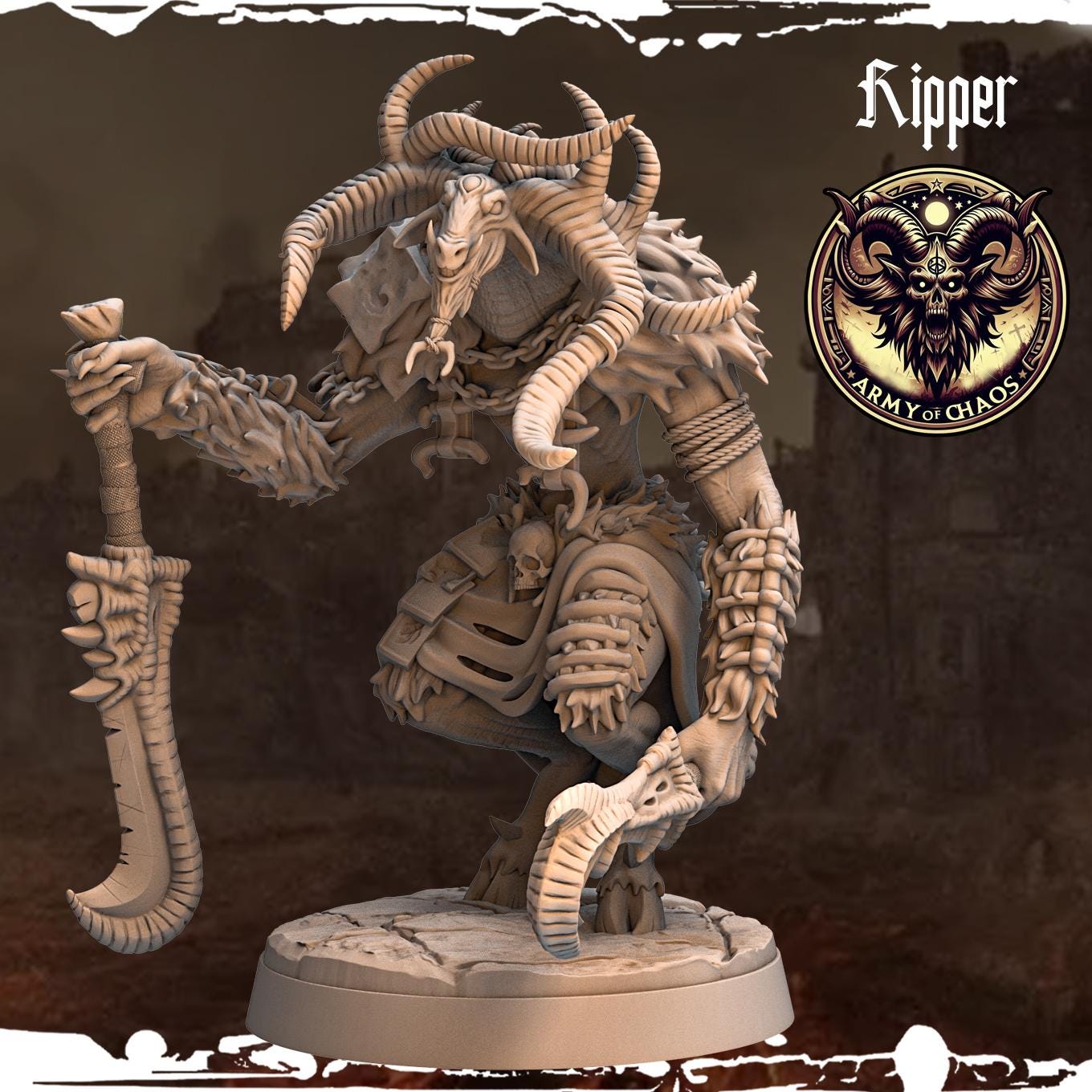 3D Printed Chaos Beast Ripper by Monolith Arts