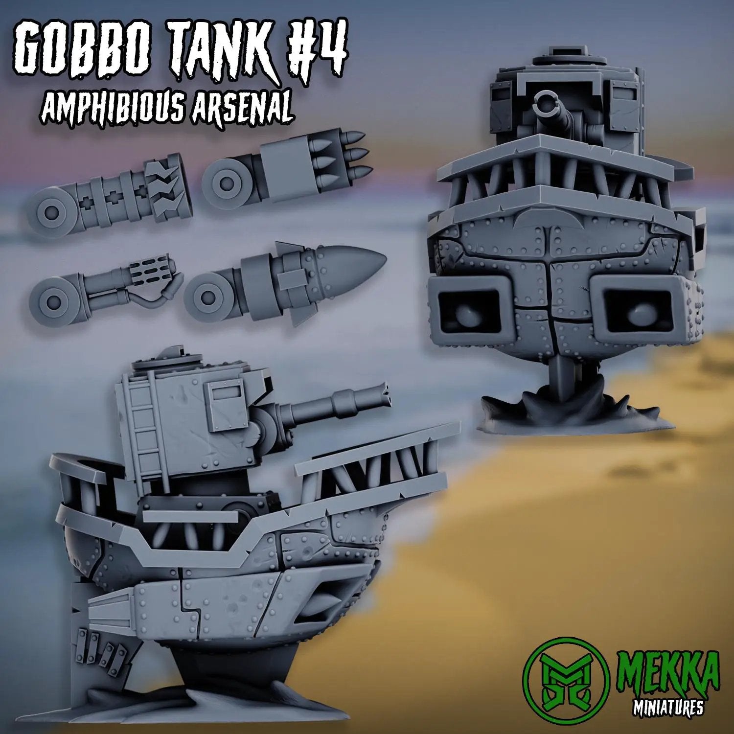 3d Printed Gobbo Tanks by Mekka Miniatures by Last Hope Miniatures