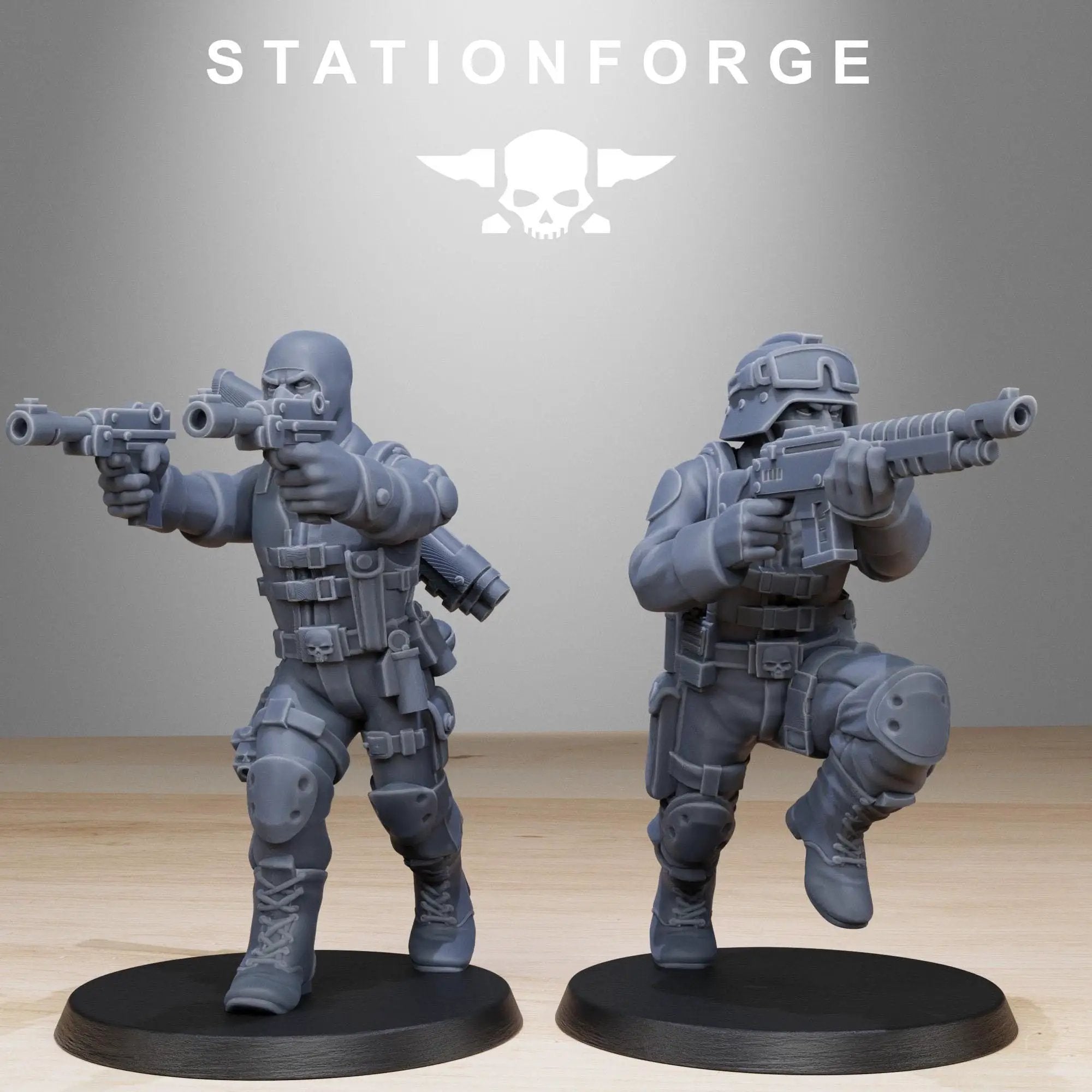 3D Printed GrimGuard Counter Terrorists by StationForge Miniatures by Last Hope Miniatures