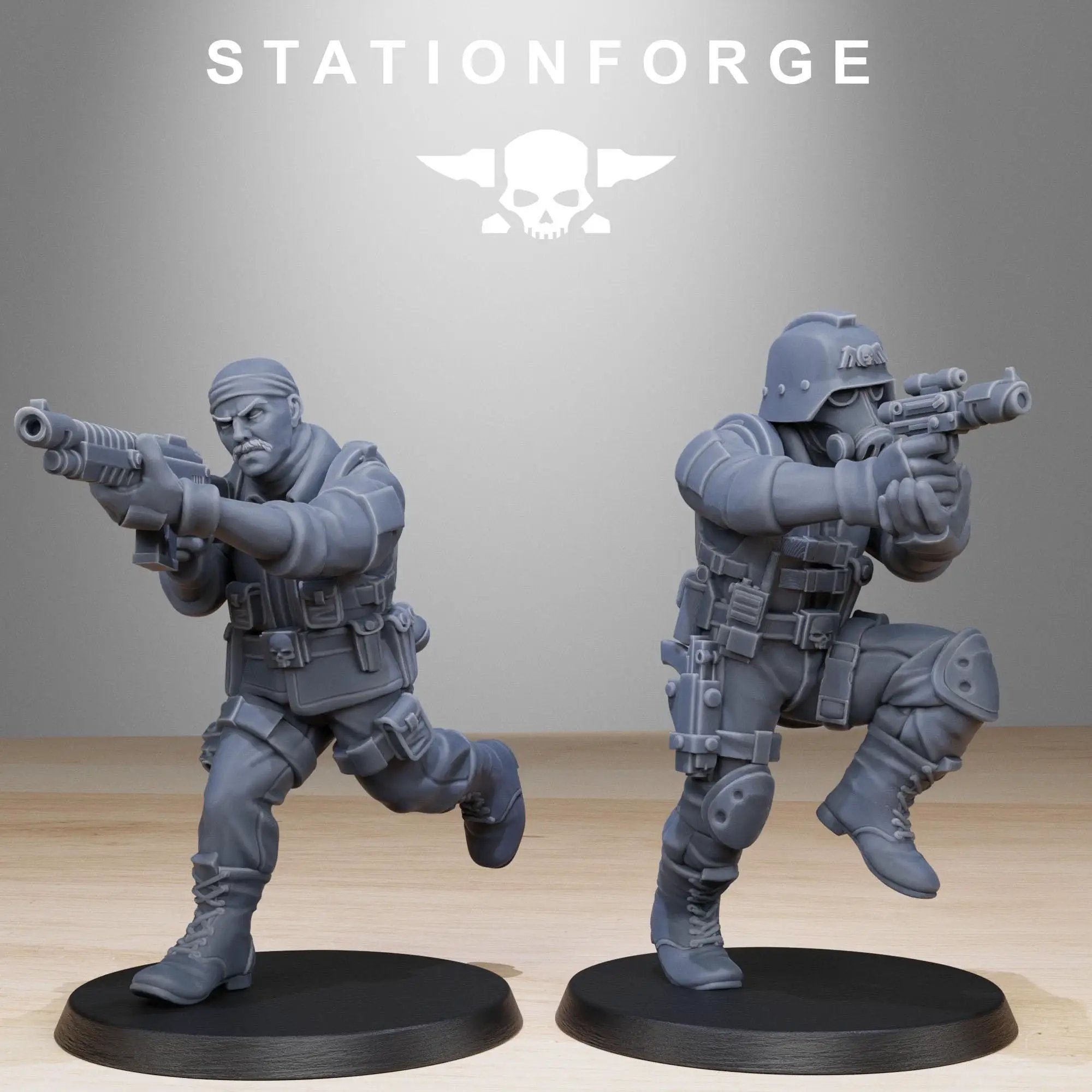 3D Printed GrimGuard Counter Terrorists by StationForge Miniatures by Last Hope Miniatures
