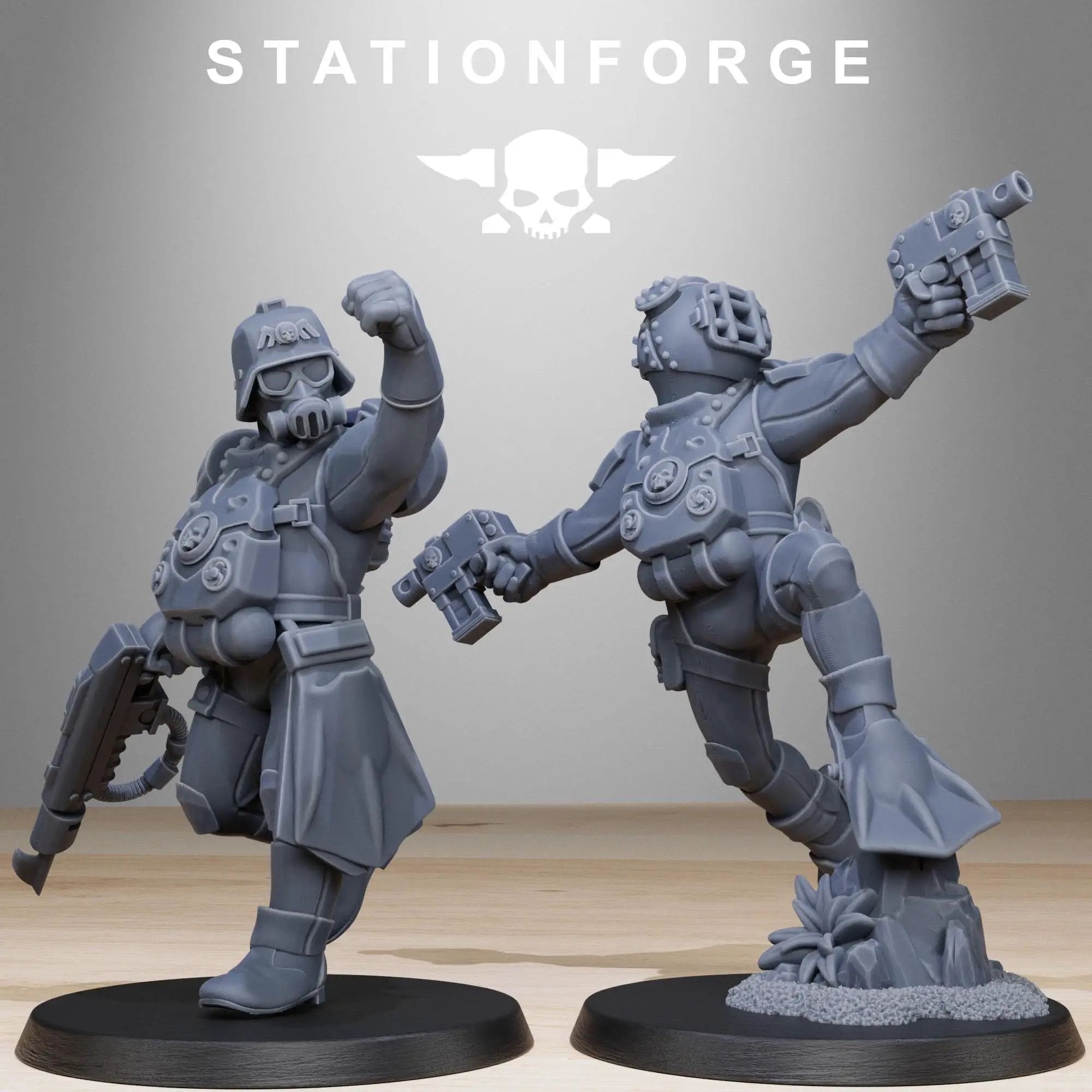 3D Printed GrimGuard Combat Divers by StationForge Miniatures by Last Hope Miniatures