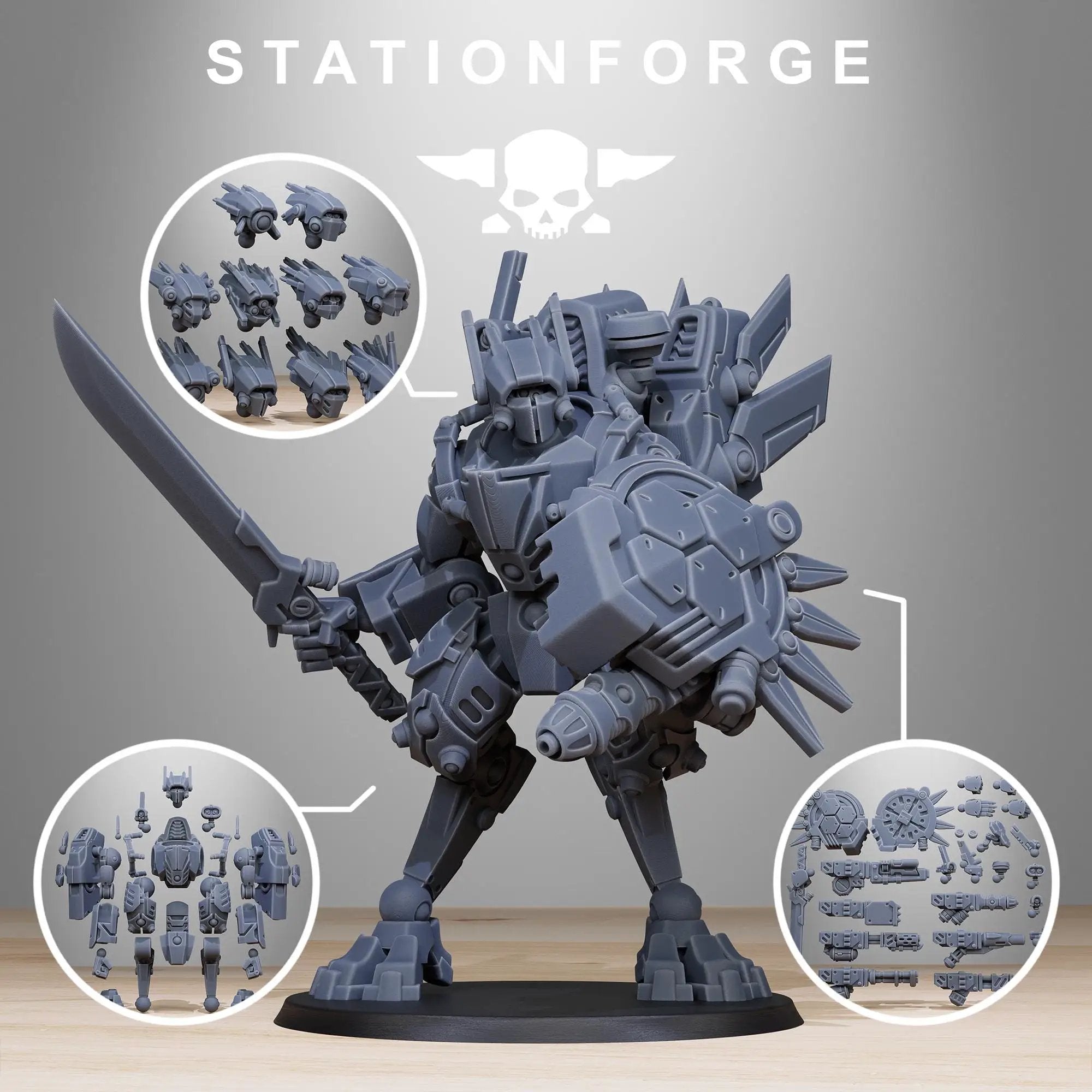 3D Printed Tarion Elder Mech Mk1 by StationForge Miniatures by Last Hope Miniatures