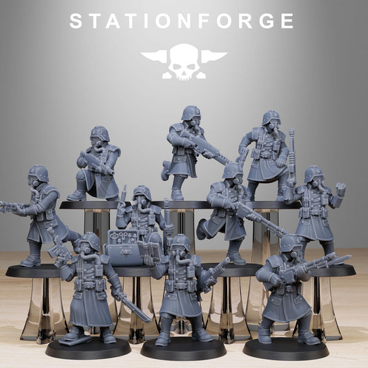 3D Printed GrimGuard Militants by StationForge Miniatures