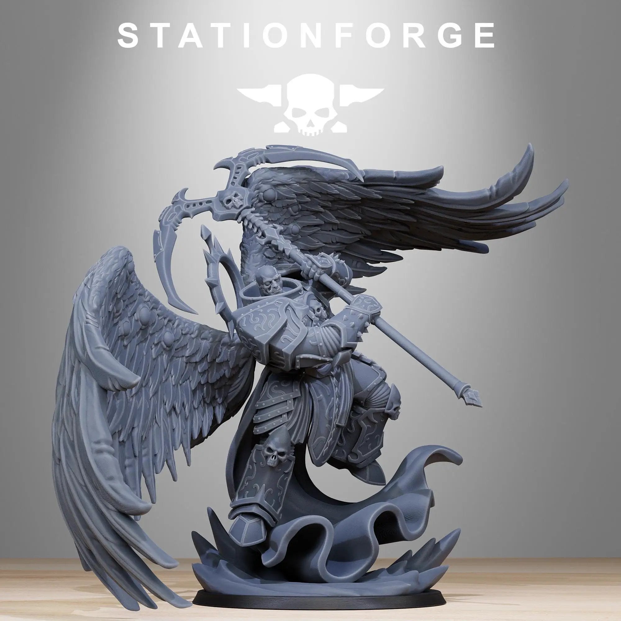 3D Printed Corrupted Archon Angel by StationForge Miniatures by Last Hope Miniatures