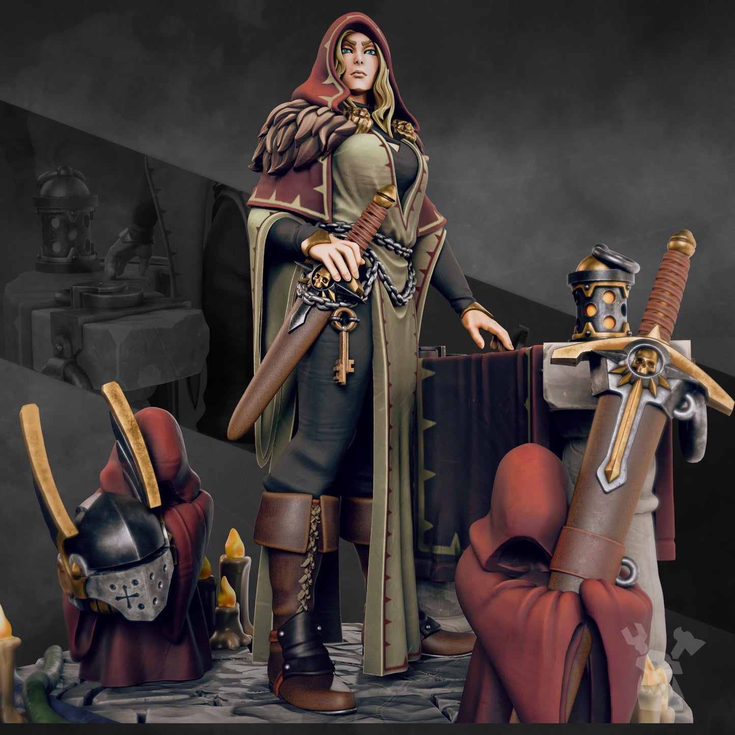 3d Printed Leona The Forestborn by DakkaDakka Miniatures