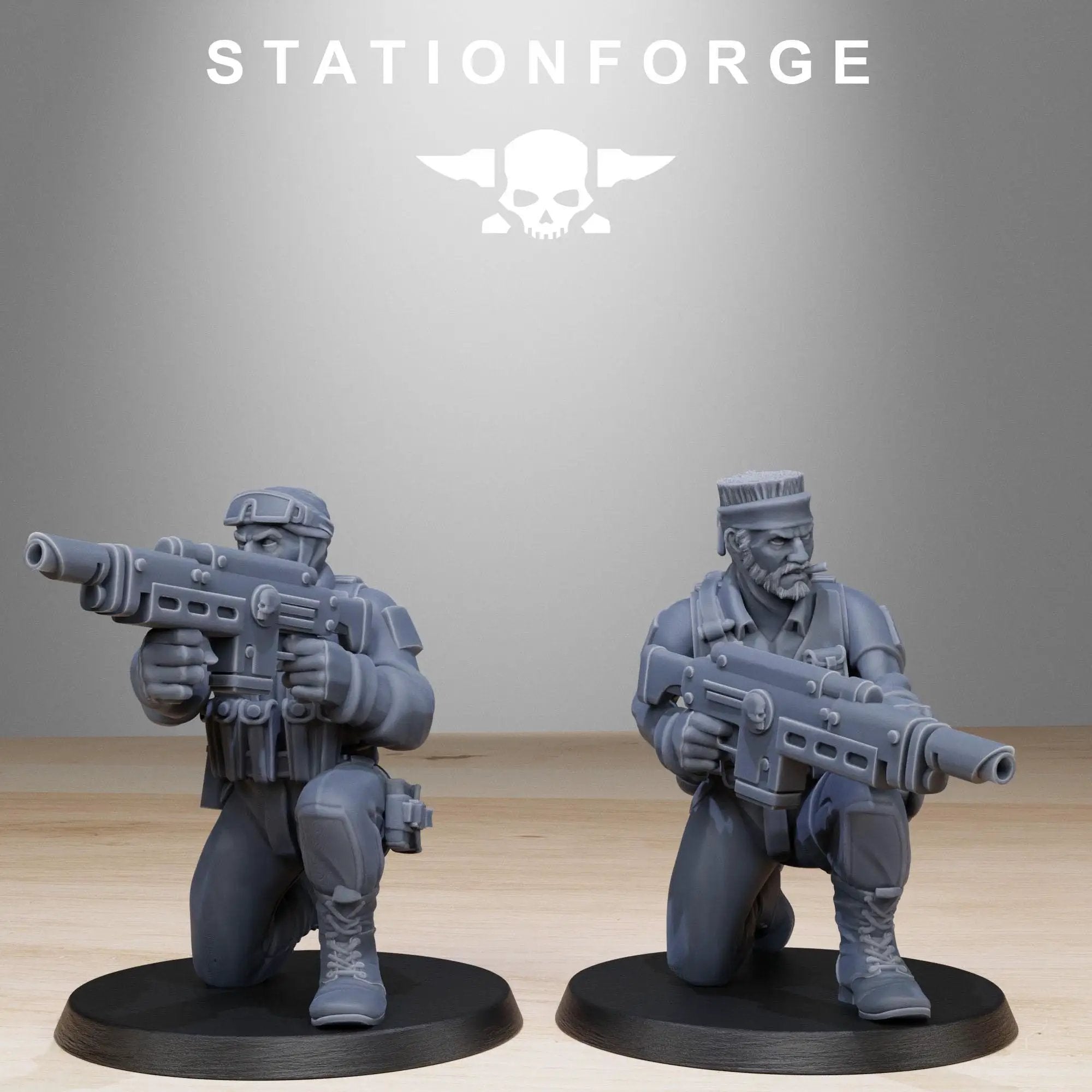 3D Printed GrimGuard Counter Terrorists by StationForge Miniatures by Last Hope Miniatures