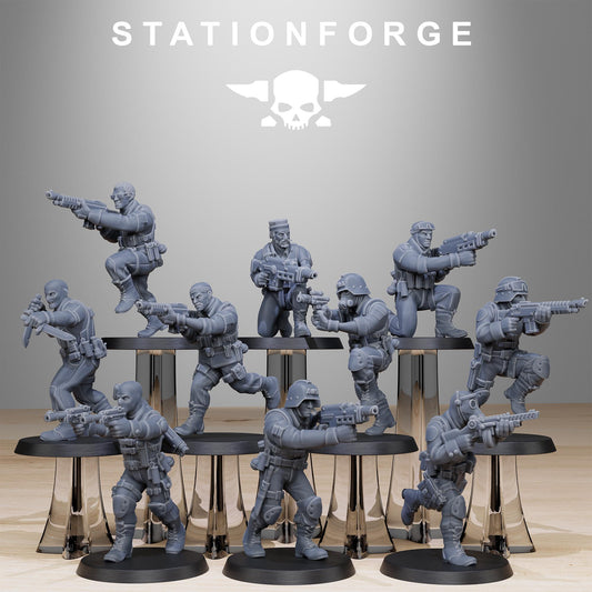 3D Printed GrimGuard Counter Terrorists by StationForge Miniatures