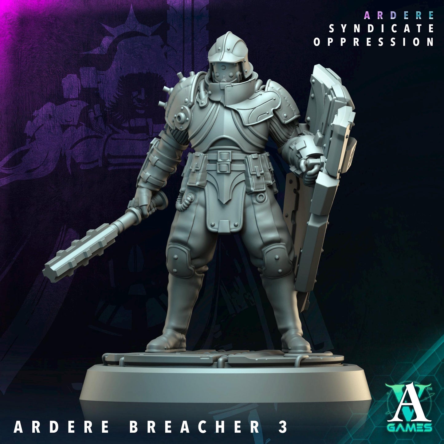 3D Printed Ardere Breachers by Archvillain Games