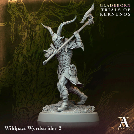 3D Printed Wildpact Wyrdstriders by Archvillain Games