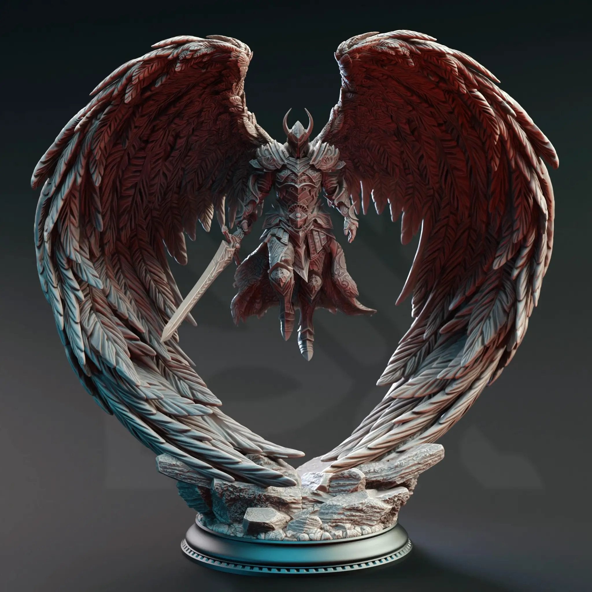 3D Printed Ascended Angel of War by DM Stash by Last Hope Miniatures