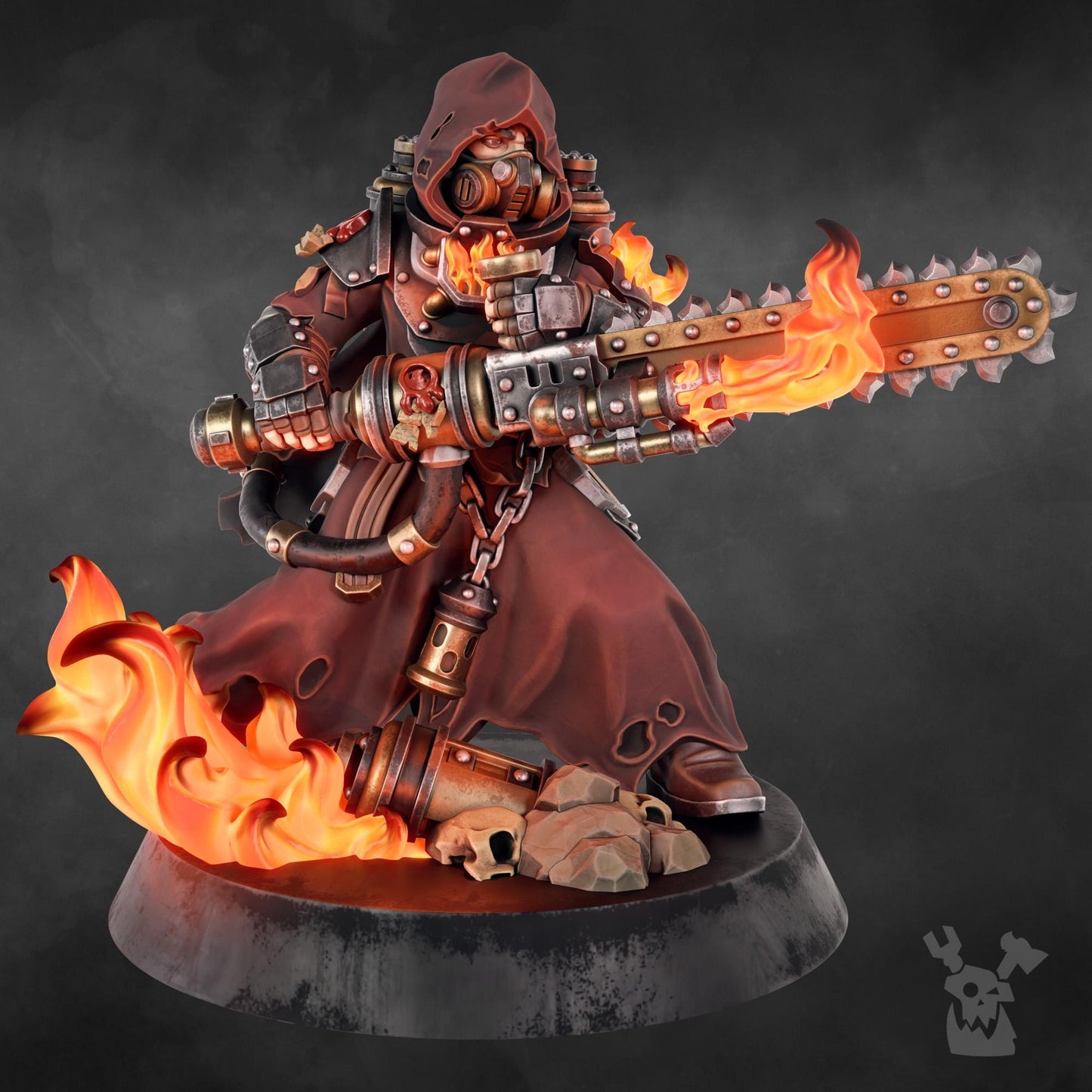 3d Printed Pyro Zealot by DakkaDakka Miniatures