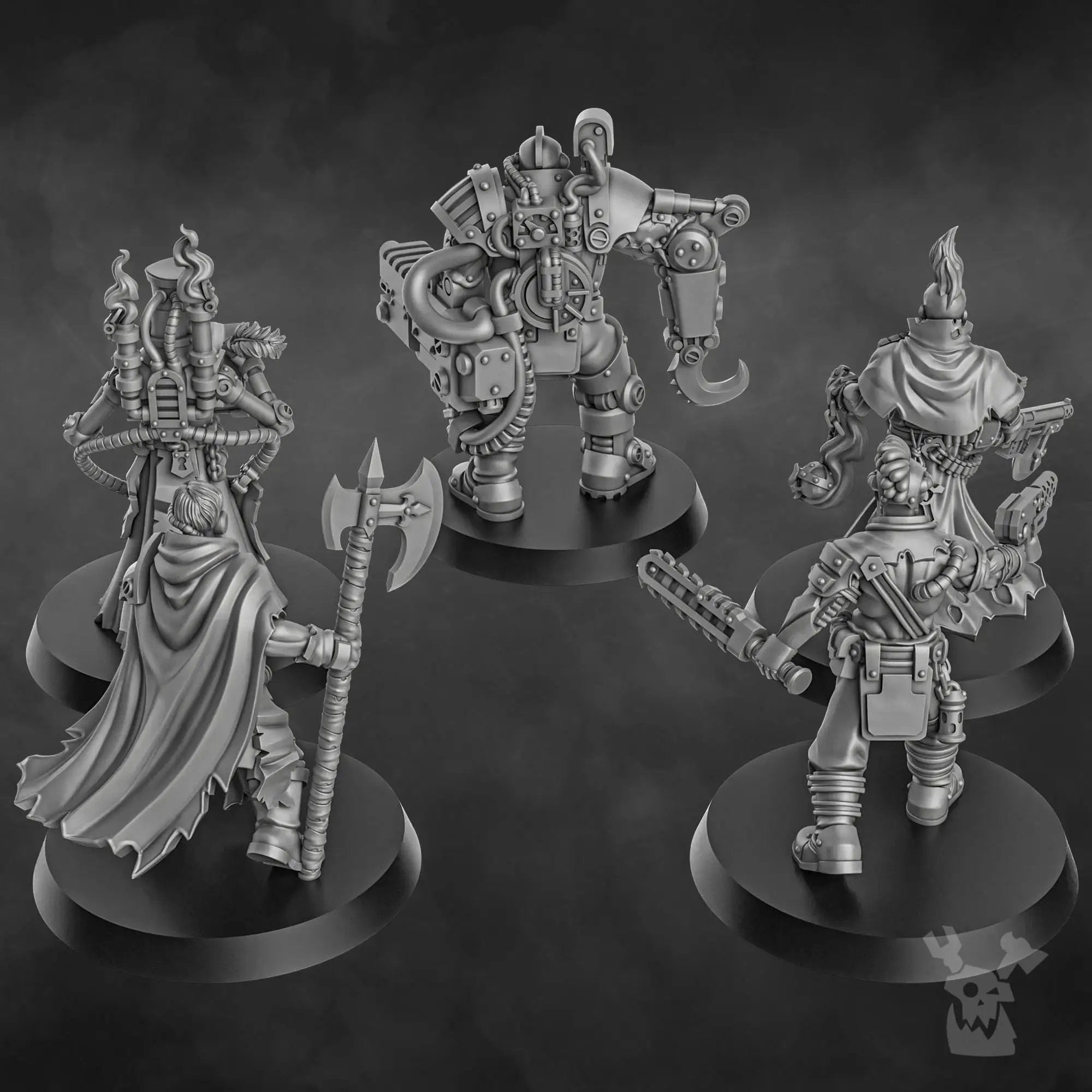 3D printed Holy Department of Heretical Investigations miniature by Last Hope Miniatures, detailed sculpt with intricate design.