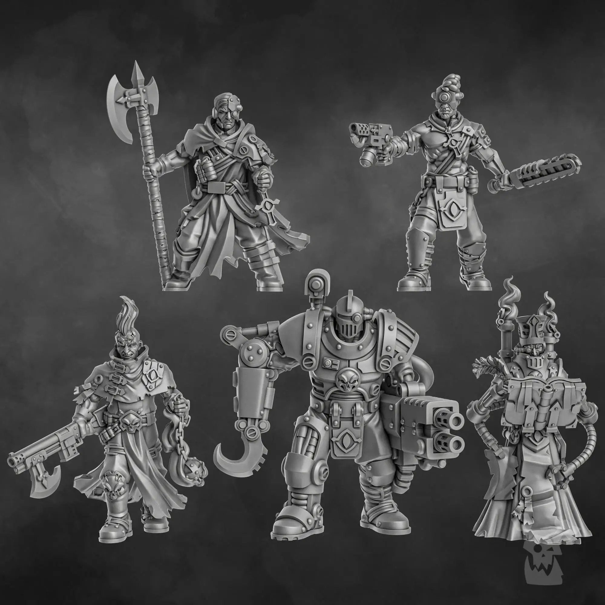 3D printed Holy Department of Heretical Investigations miniature by Last Hope Miniatures, detailed religious-themed figure on a stand