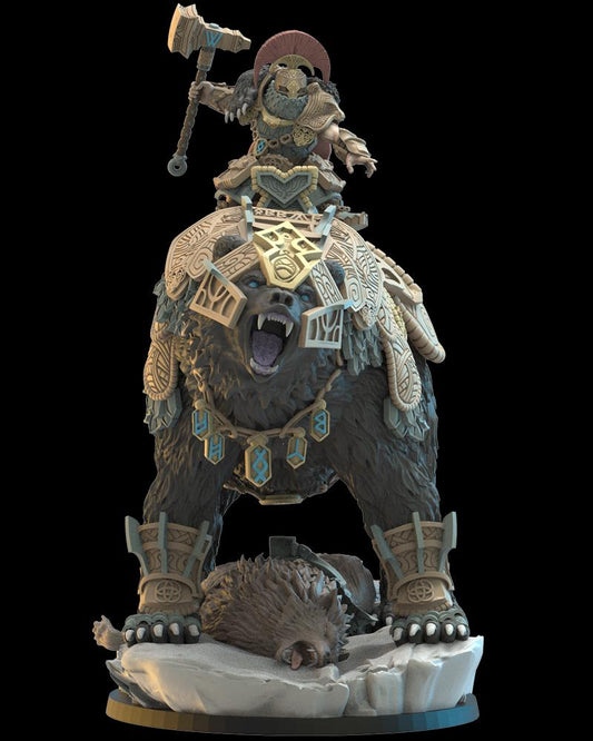 3d Printed Bofarr, Dwarf Commander by Lost Kingdom Miniatures