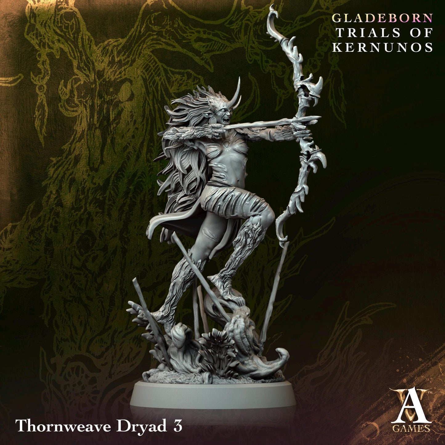 3D Printed Thornweave Dryads by Archvillain Games
