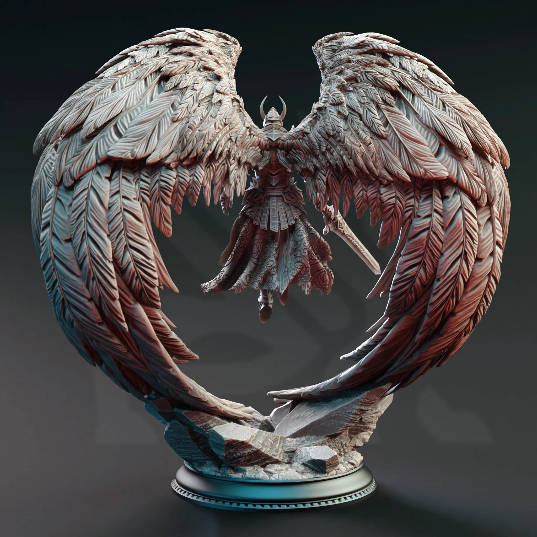 3D Printed Ascended Angel of War by DM Stash by Last Hope Miniatures