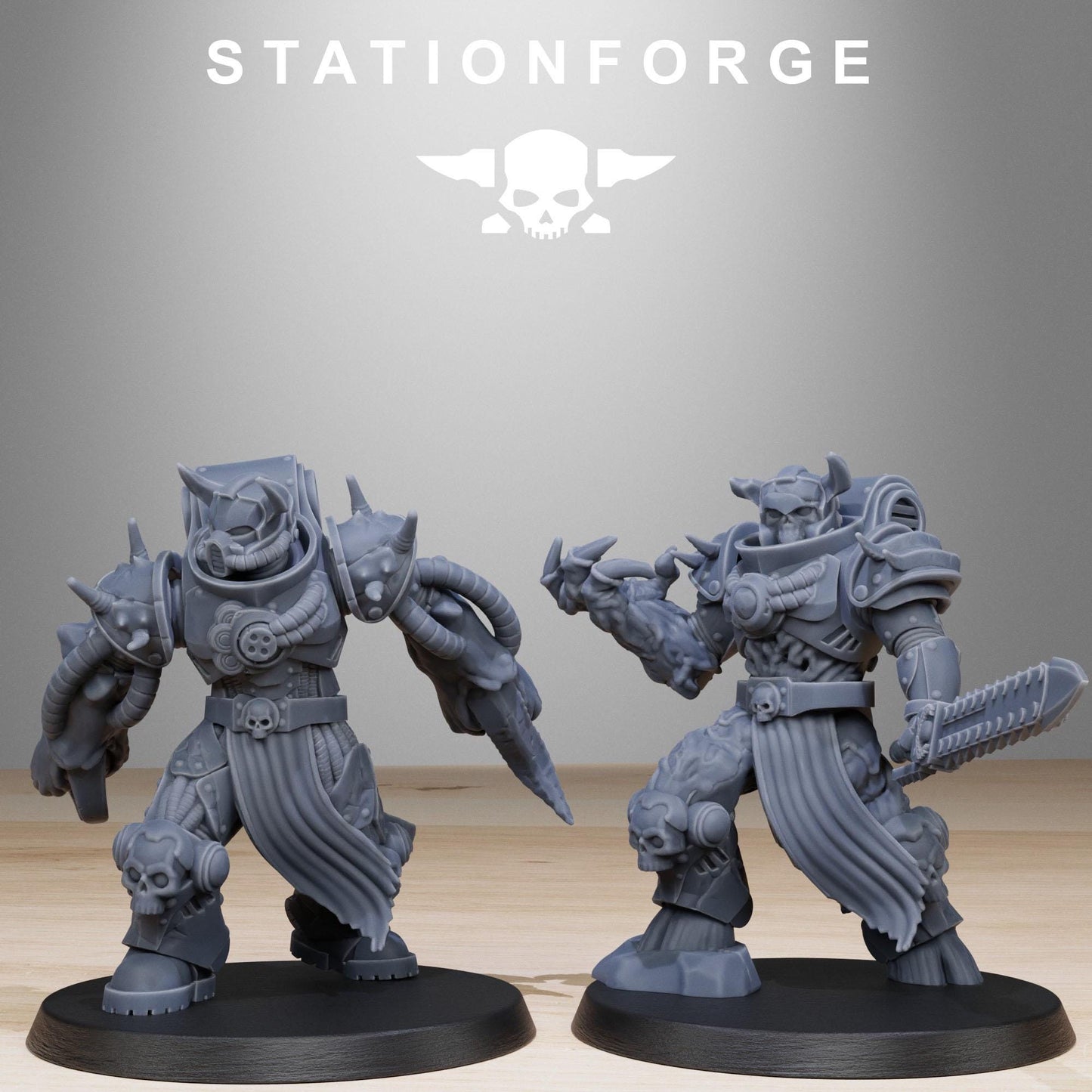 3D Printed Socratis Corrupted Mutants by StationForge Miniatures