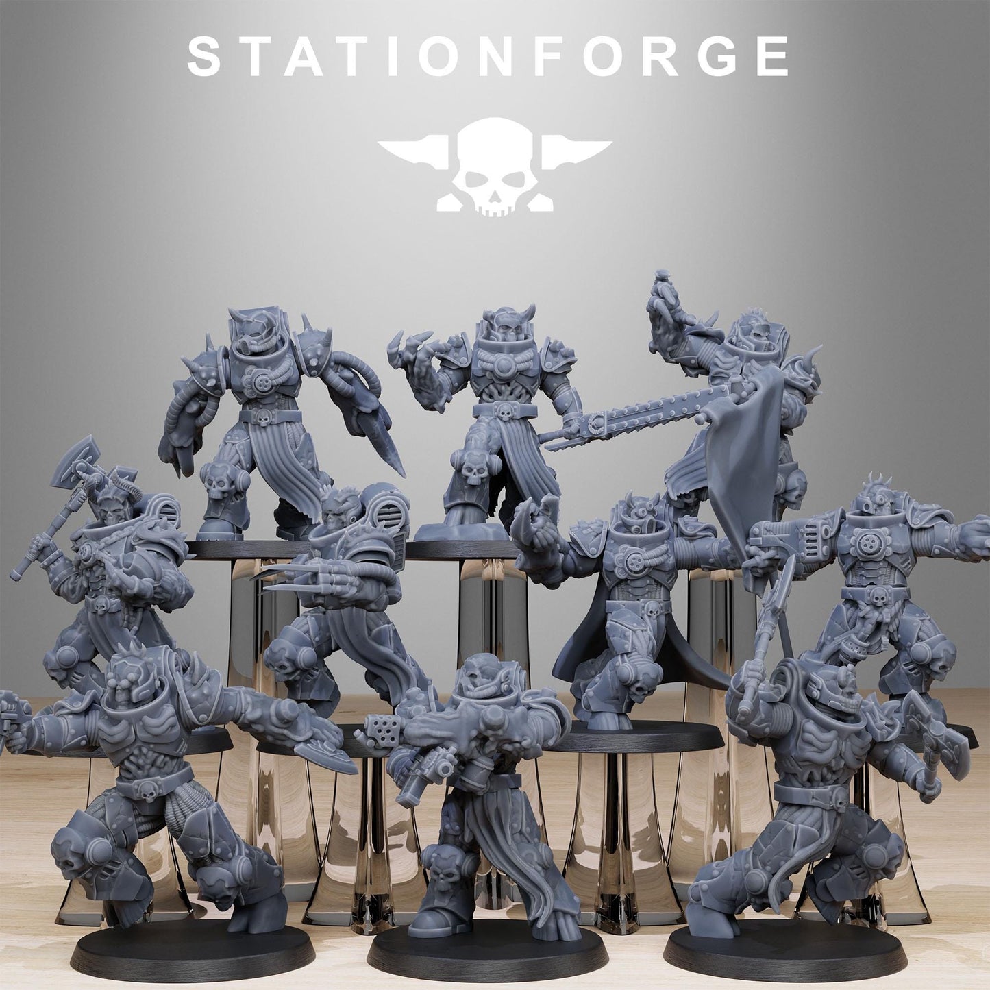 3D Printed Socratis Corrupted Mutants by StationForge Miniatures