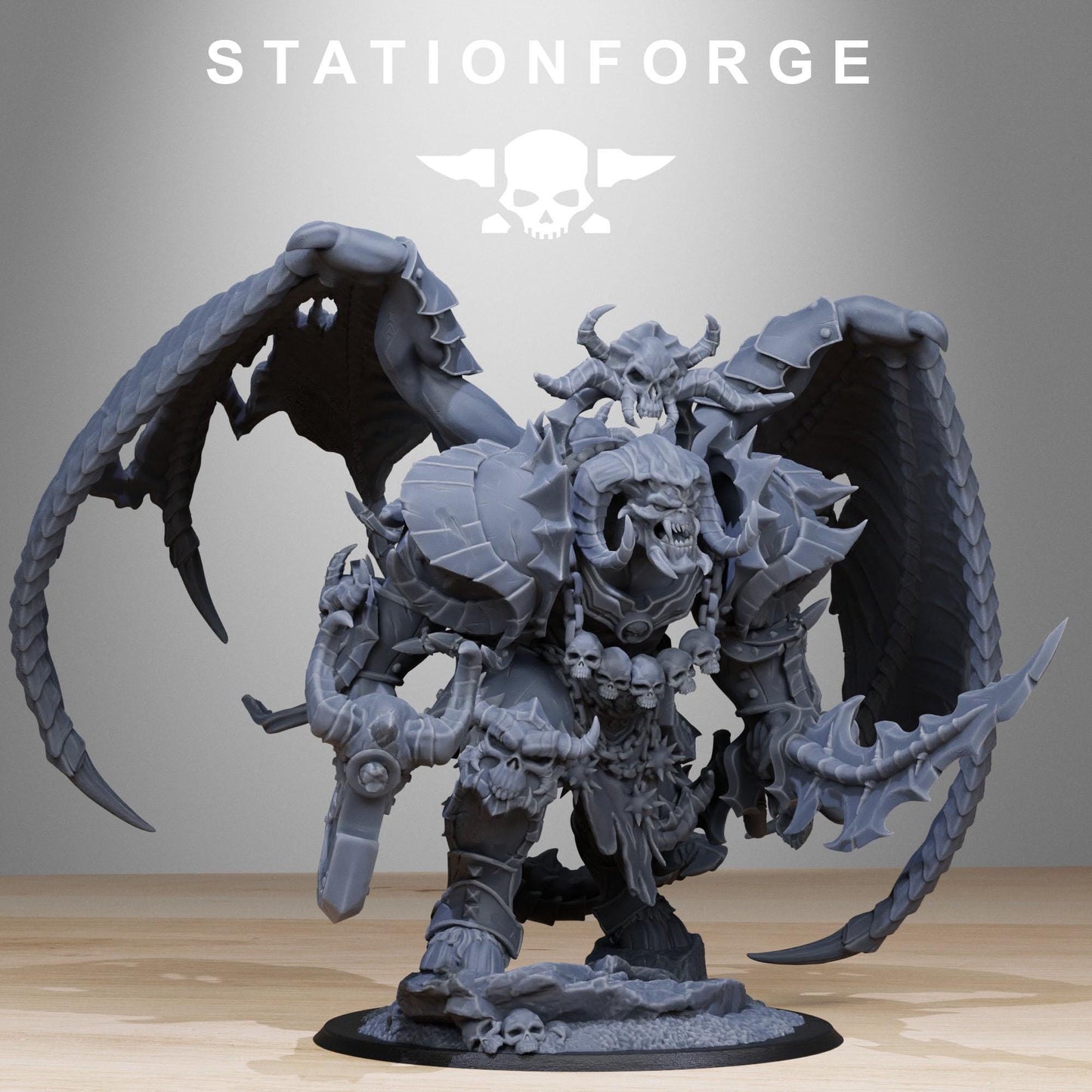3D Printed Corrupted Demon by Stationforge Miniatures