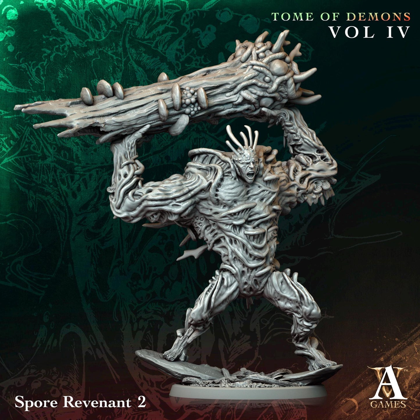 3D Printed Spore Revenant by Archvillain Games