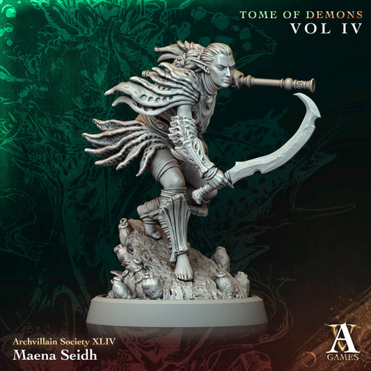 3D Printed Maena Seidh by Archvillain Games