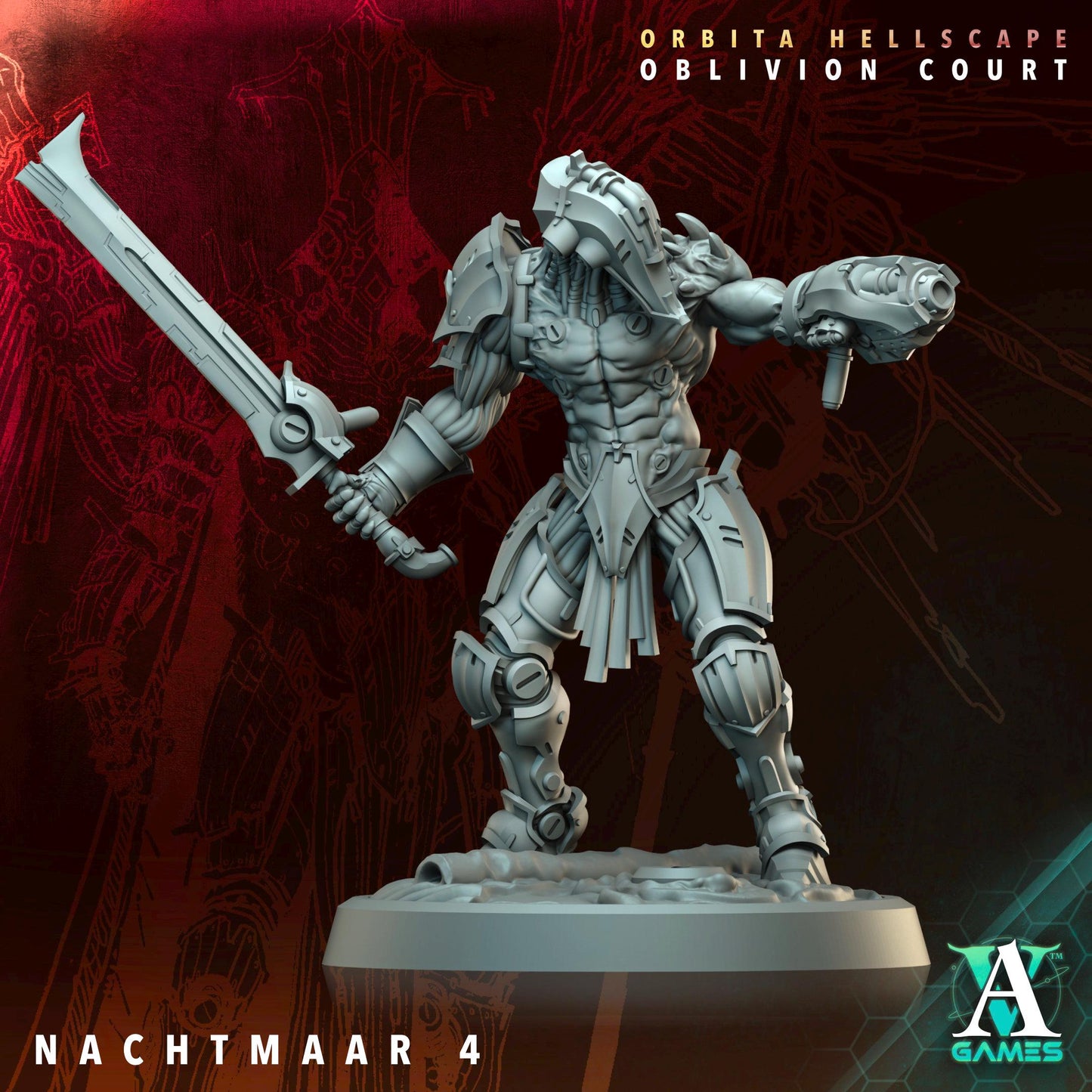 3D Printed Nachtmaar by Archvillain Games