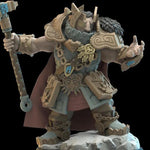 3D printed Thordin, The One-Eyed Dwarf miniature from Lost Kingdom Miniatures by Last Hope Miniatures, detailed dwarf figurine.