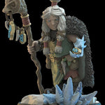 3D printed Nanna Dwarf Runemaster miniature by Lost Kingdom Miniatures, showing detailed dwarf figure with runic armor and staff.