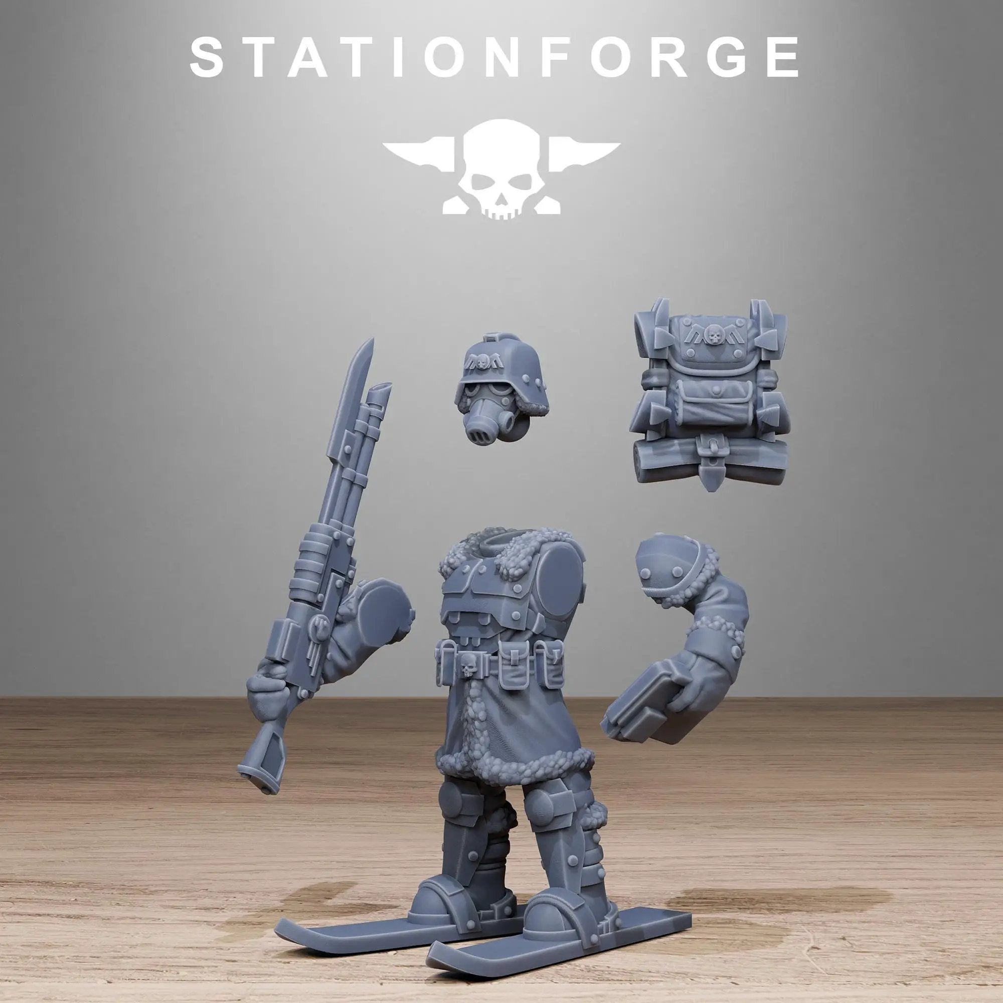 3D Printed GrimGuard Frostwatch Patrol by StationForge Miniatures by Last Hope Miniatures