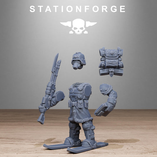 3D Printed GrimGuard Frostwatch Patrol by StationForge Miniatures