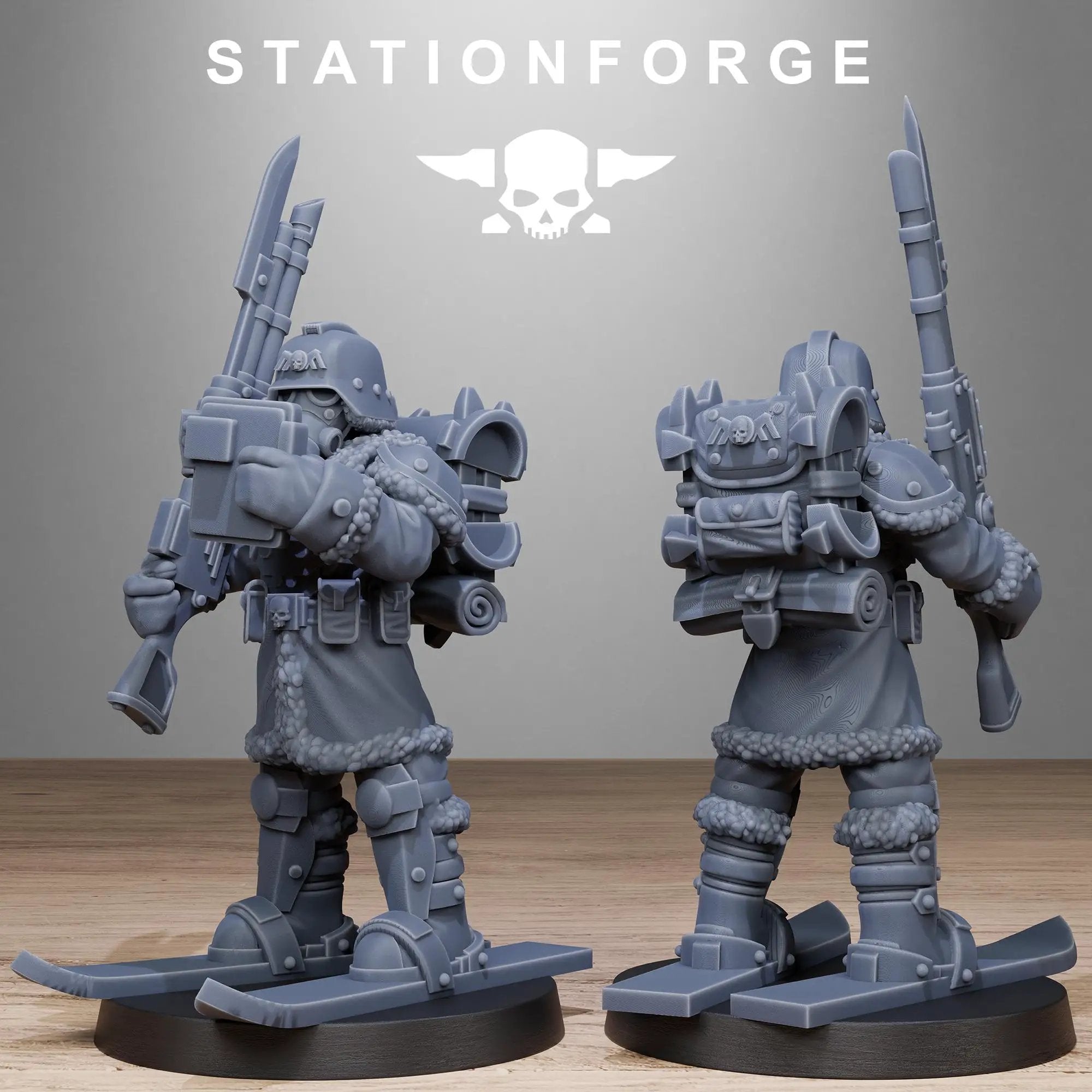 3D Printed GrimGuard Frostwatch Patrol by StationForge Miniatures by Last Hope Miniatures