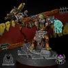 3D printed Storm Caller Ork miniature by Last Hope Miniatures, detailed green orc figure with armor and weapon in a dynamic pose.