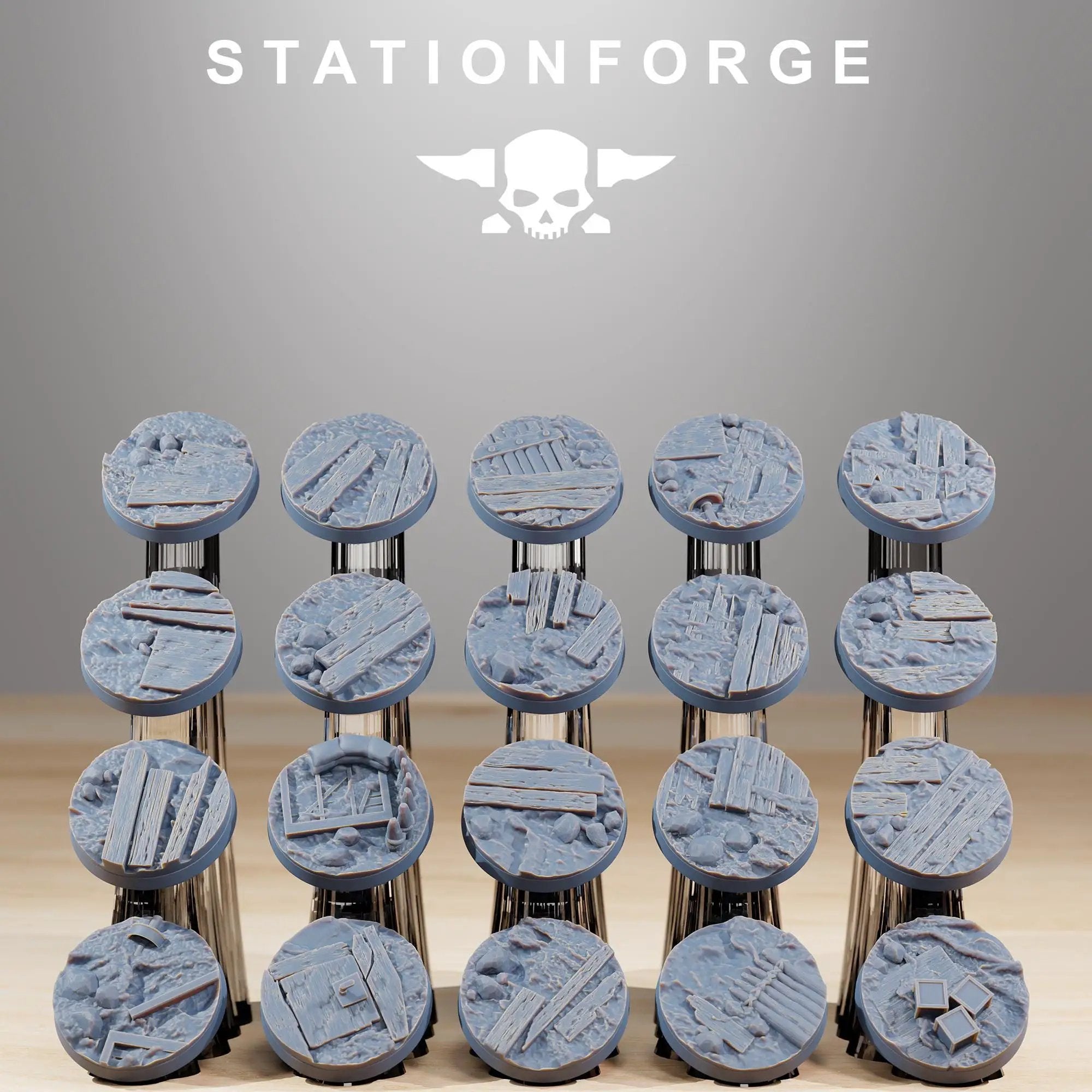 3d Printed Trench Bases by Stationforge Miniatures by Last Hope Miniatures