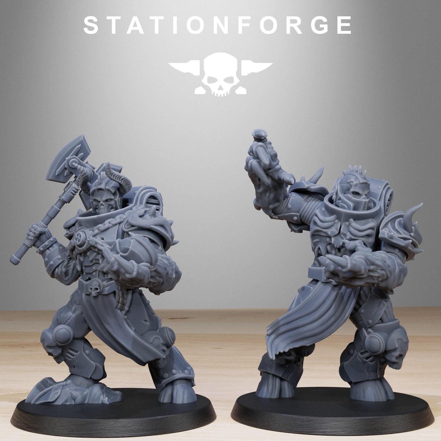 3D Printed Socratis Corrupted Mutants by StationForge Miniatures