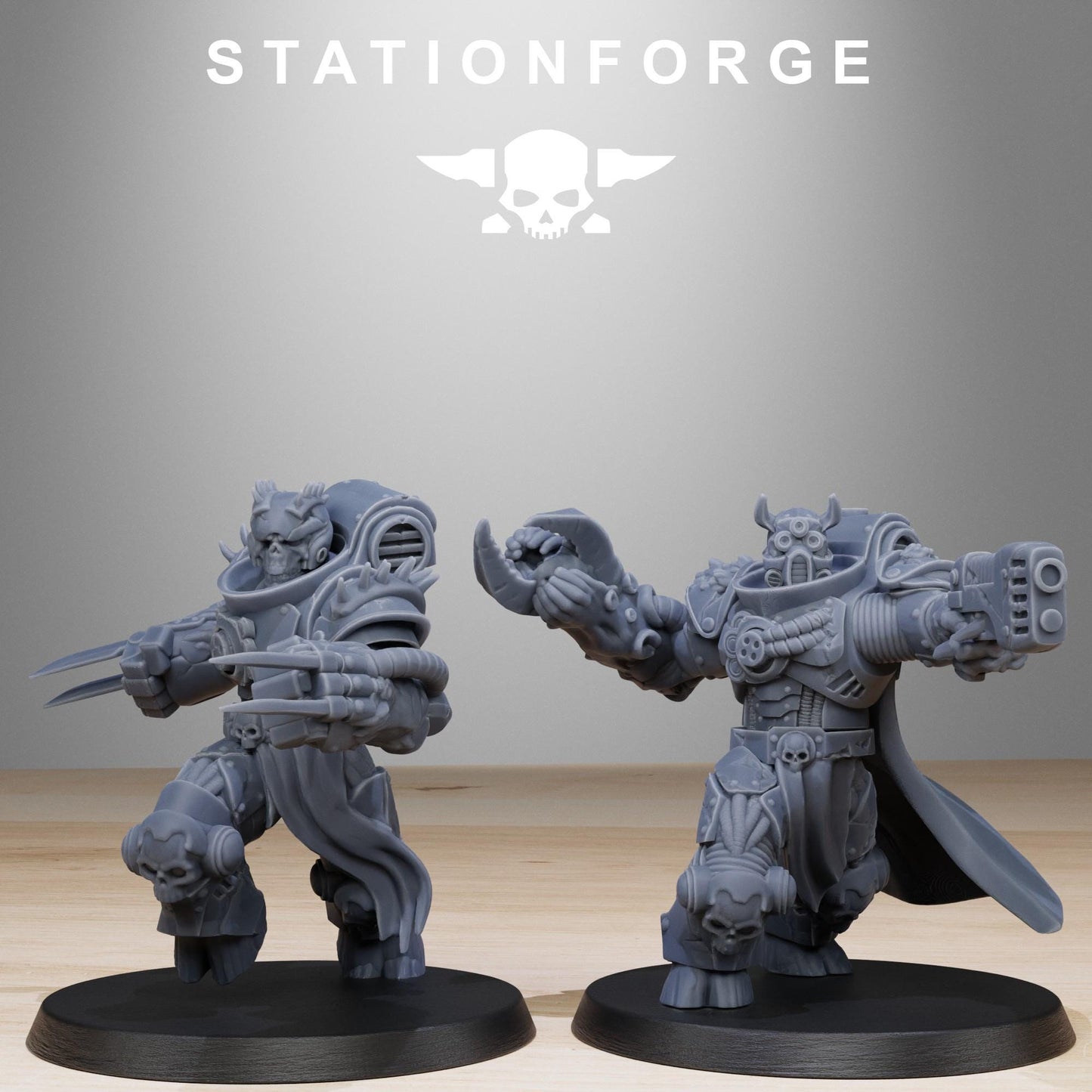 3D Printed Socratis Corrupted Mutants by StationForge Miniatures