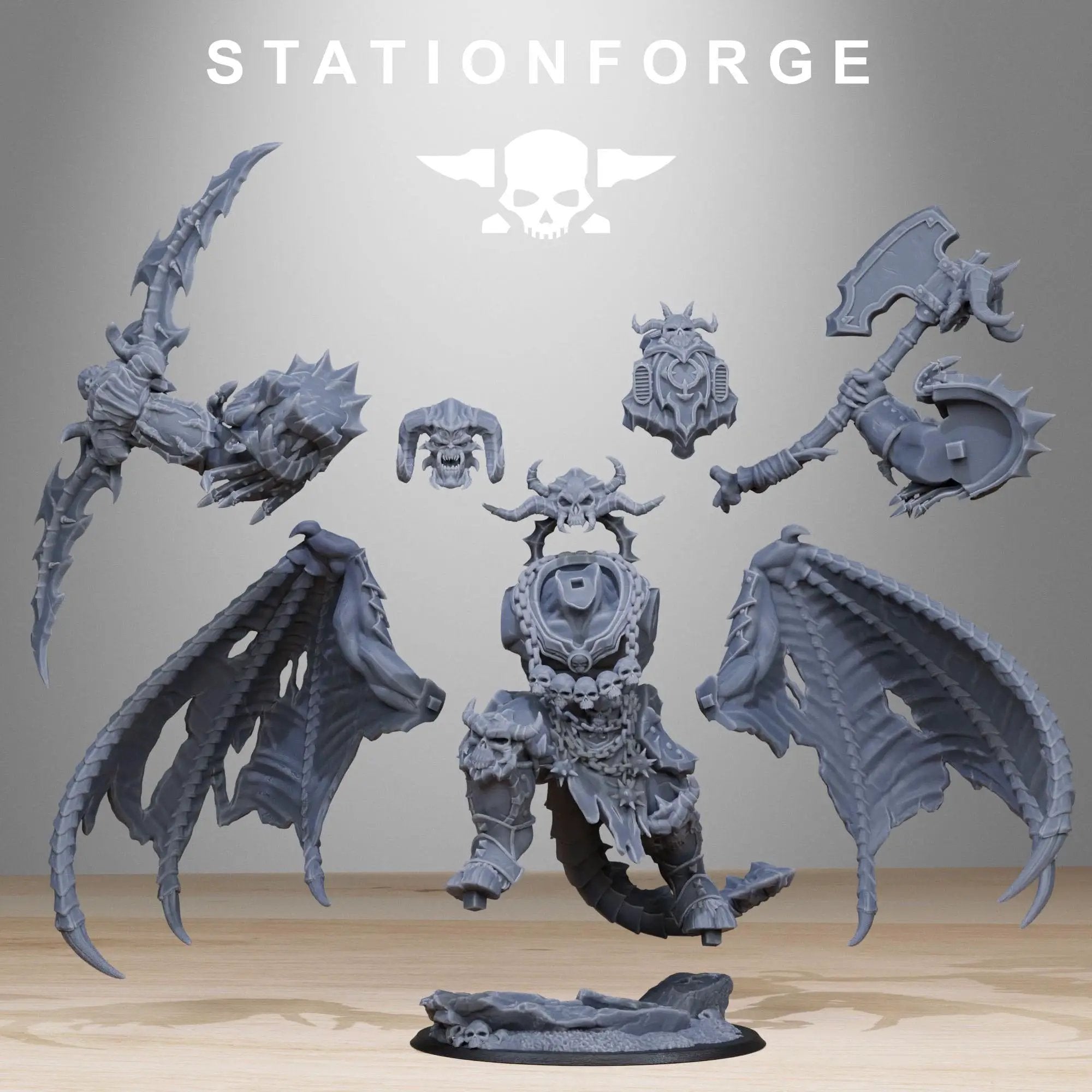 3D Printed Corrupted Demon by Stationforge Miniatures by Last Hope Miniatures