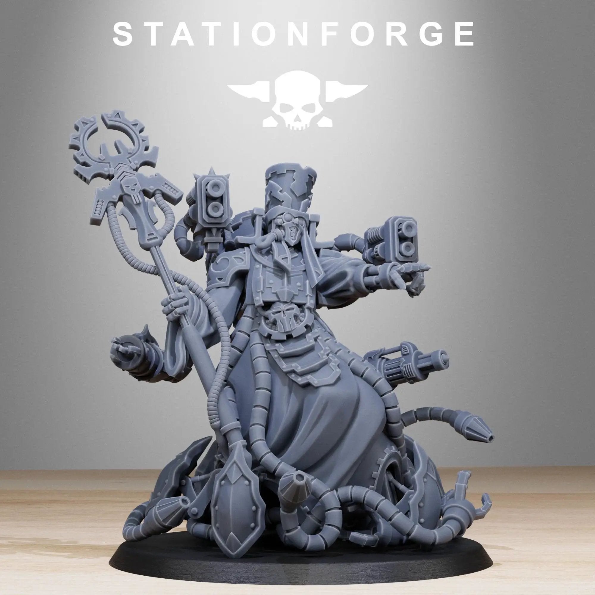 3D Printed Scavenger Chaplain by StationForge Miniatures by Last Hope Miniatures