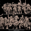 3D printed Warrior Beast Centaur Regiment by Avatars of War, displayed with detailed centaur figures in dynamic poses.