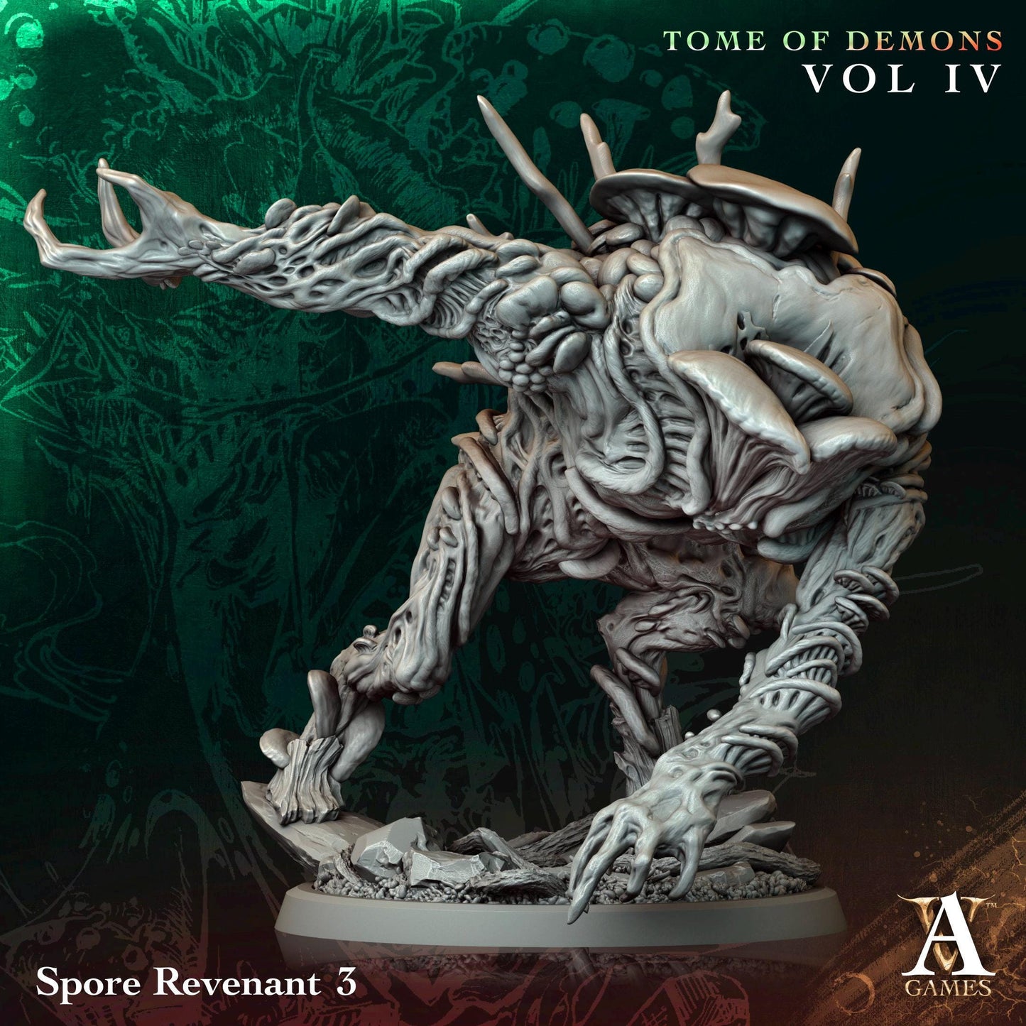 3D Printed Spore Revenant by Archvillain Games