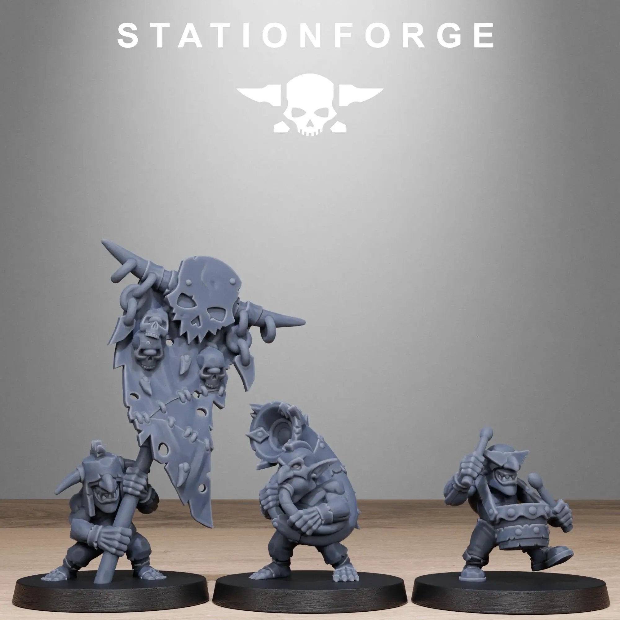 3D Printed Da Grandest Orkaz Nutta by StationForge Miniatures by Last Hope Miniatures