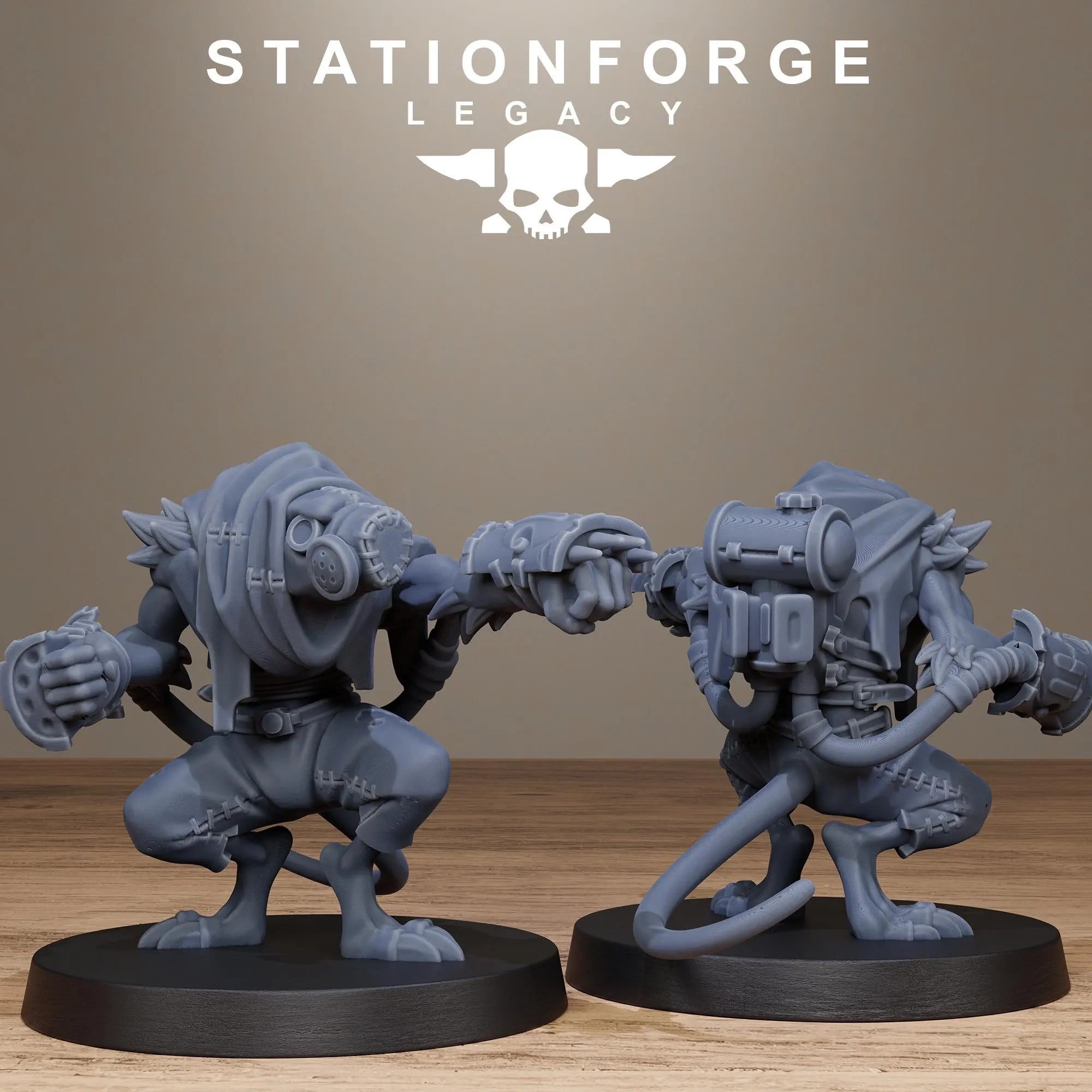 3D Printed Rotfang Infantry by Stationforge Legacy Miniatures by Last Hope Miniatures