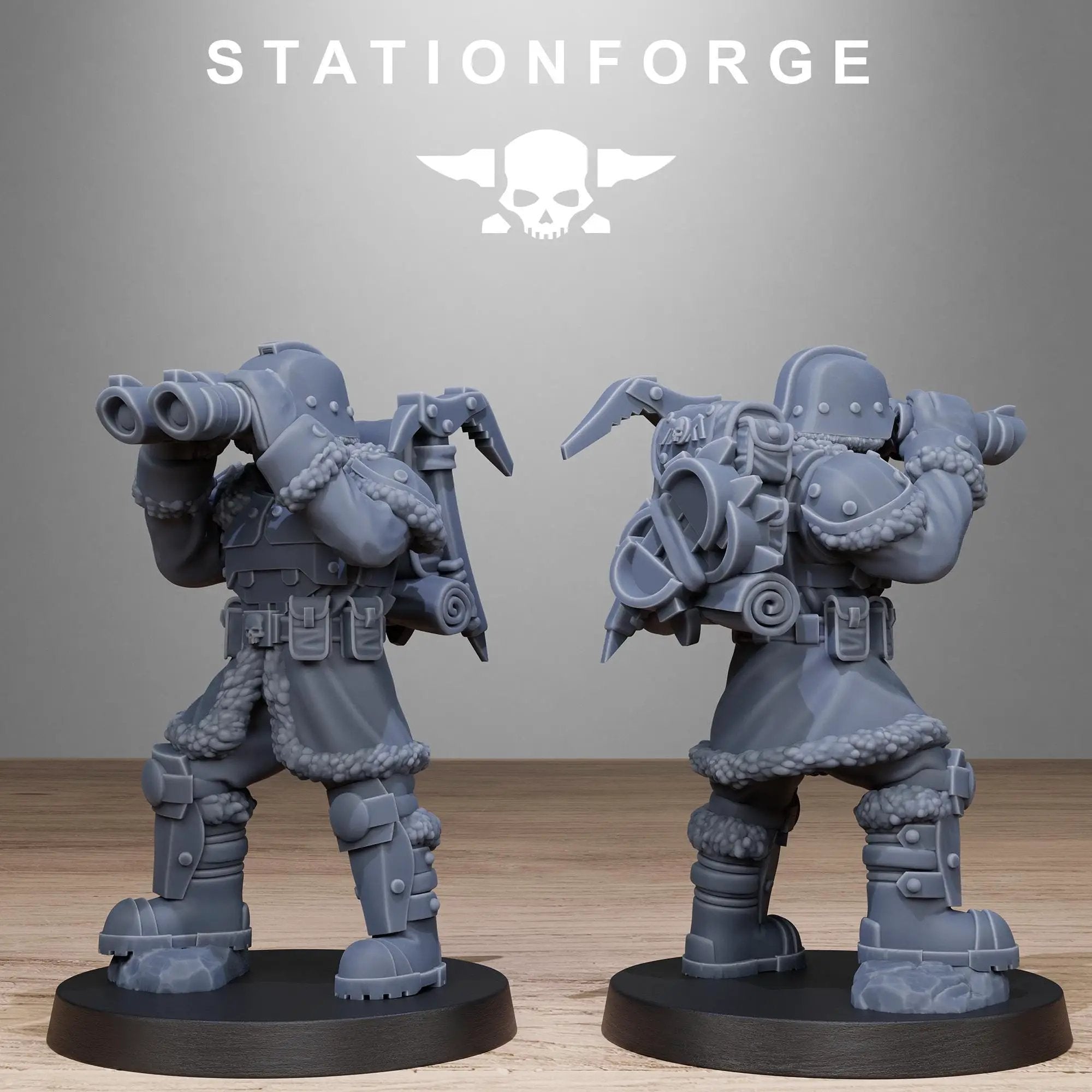 3D Printed GrimGuard Frostwatch Patrol by StationForge Miniatures by Last Hope Miniatures