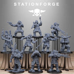 3D Printed GrimGuard Frostwatch Patrol by StationForge Miniatures by Last Hope Miniatures